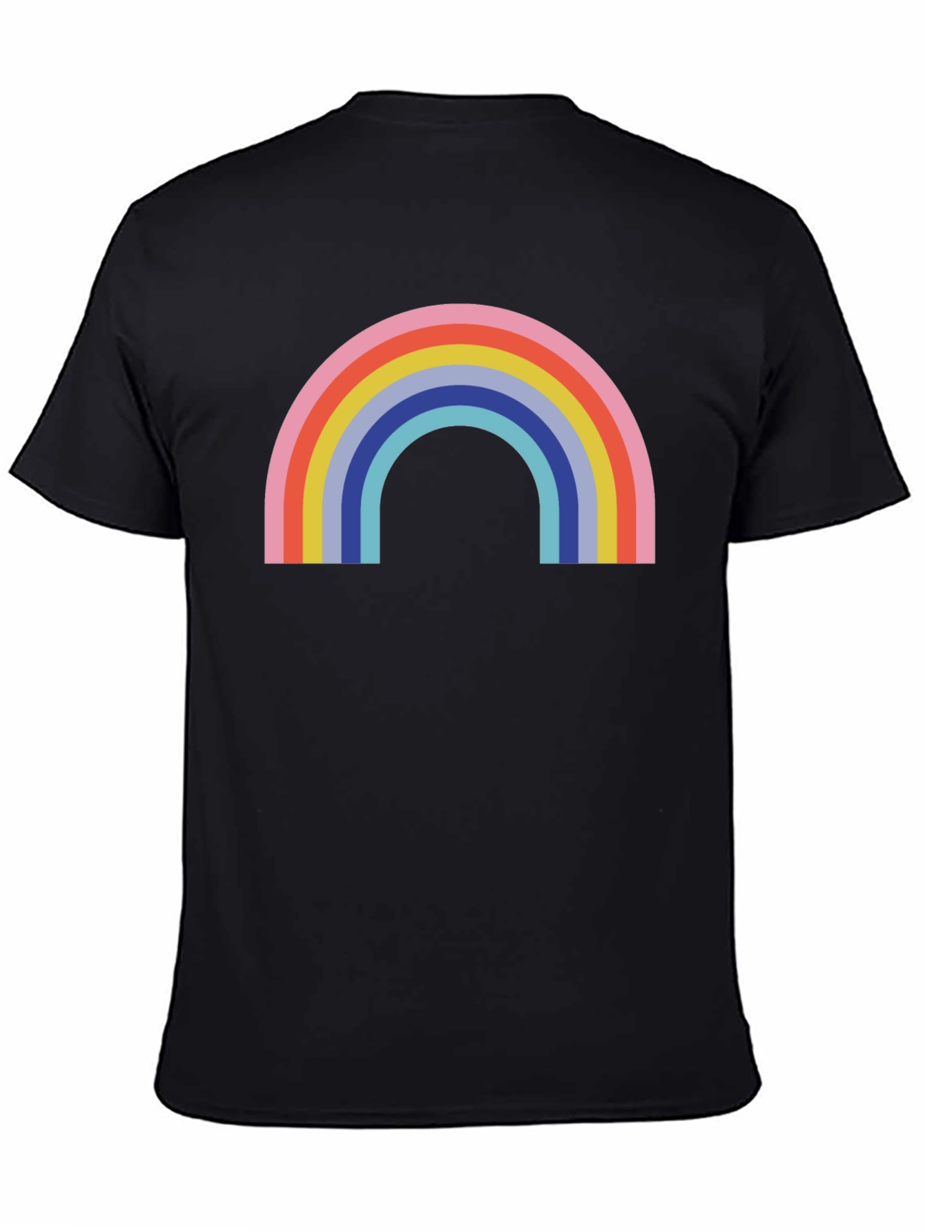Retro Rainbow Graphic Tee - Classic Comfort