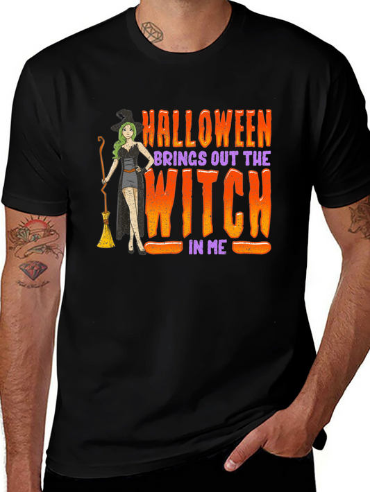 Halloween Witch T-Shirt: Spooky Season Apparel