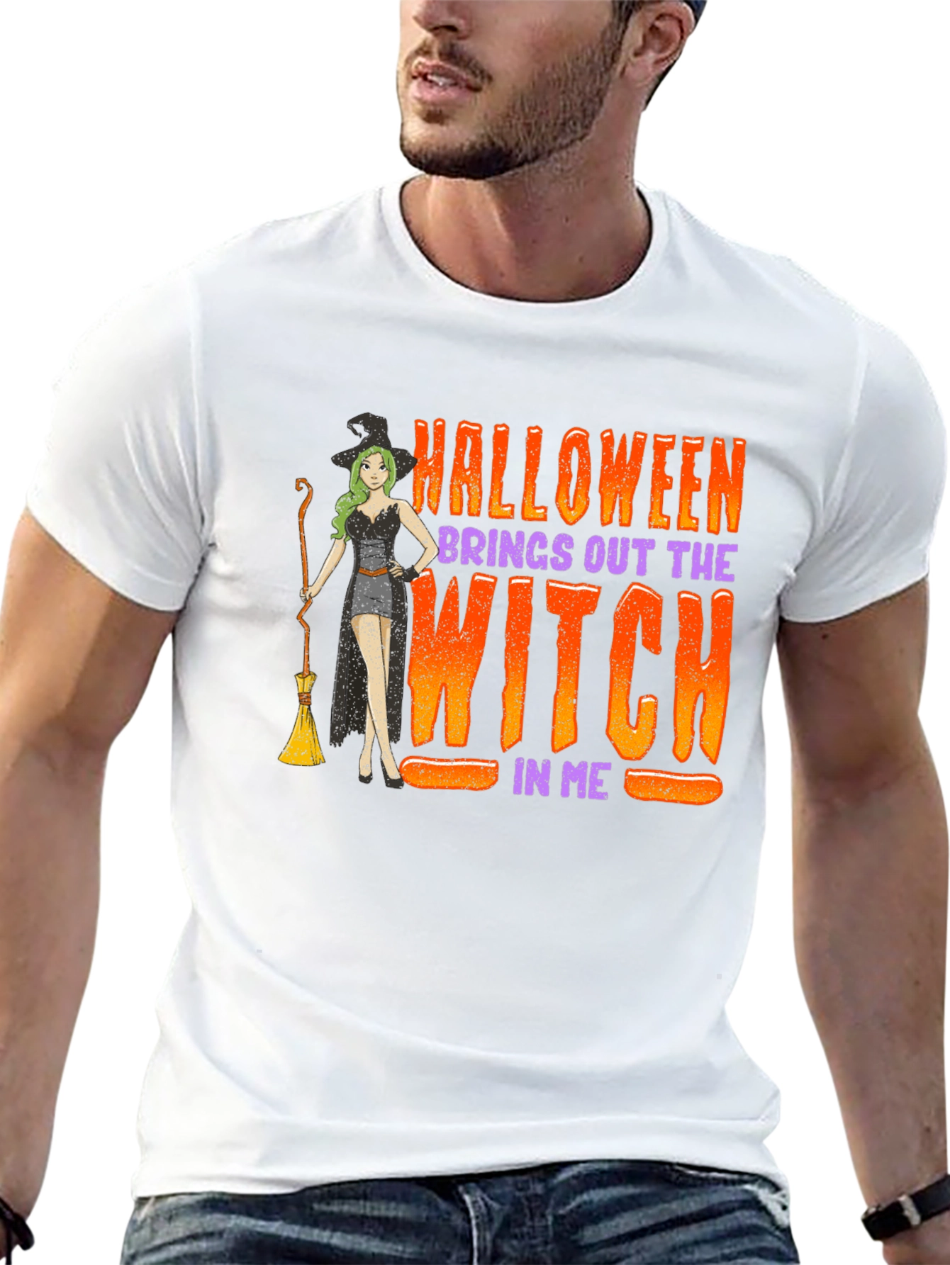 Halloween Witch T-Shirt: Spooky Season Apparel