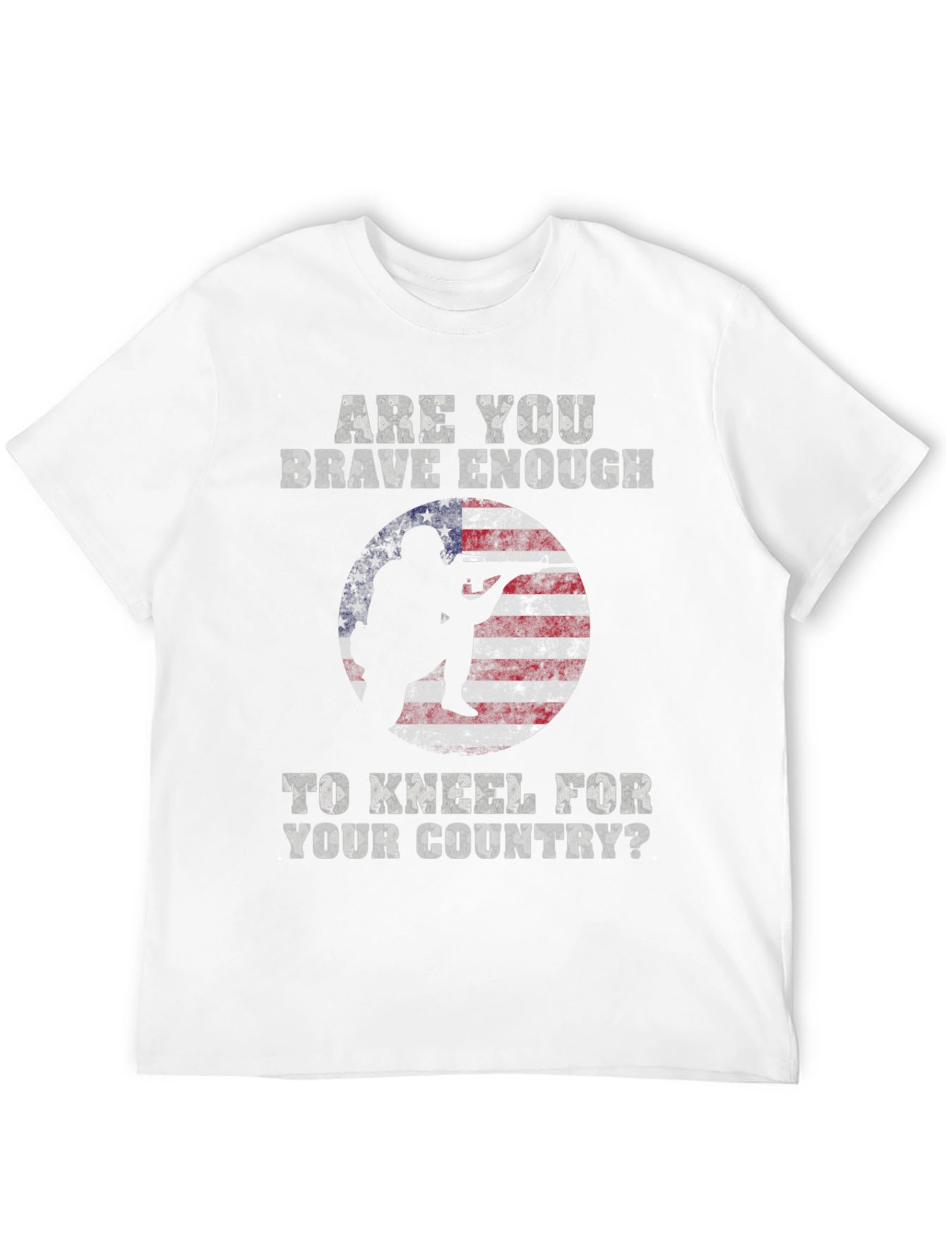 Brave Enough to Kneel Patriotic T-Shirt