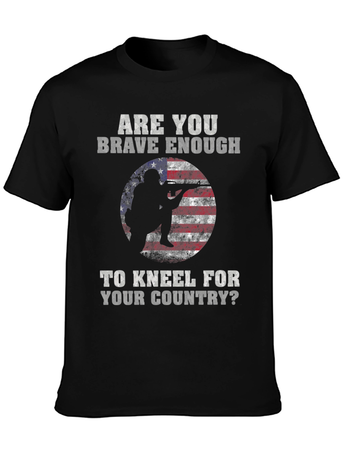 Brave Enough to Kneel Patriotic T-Shirt