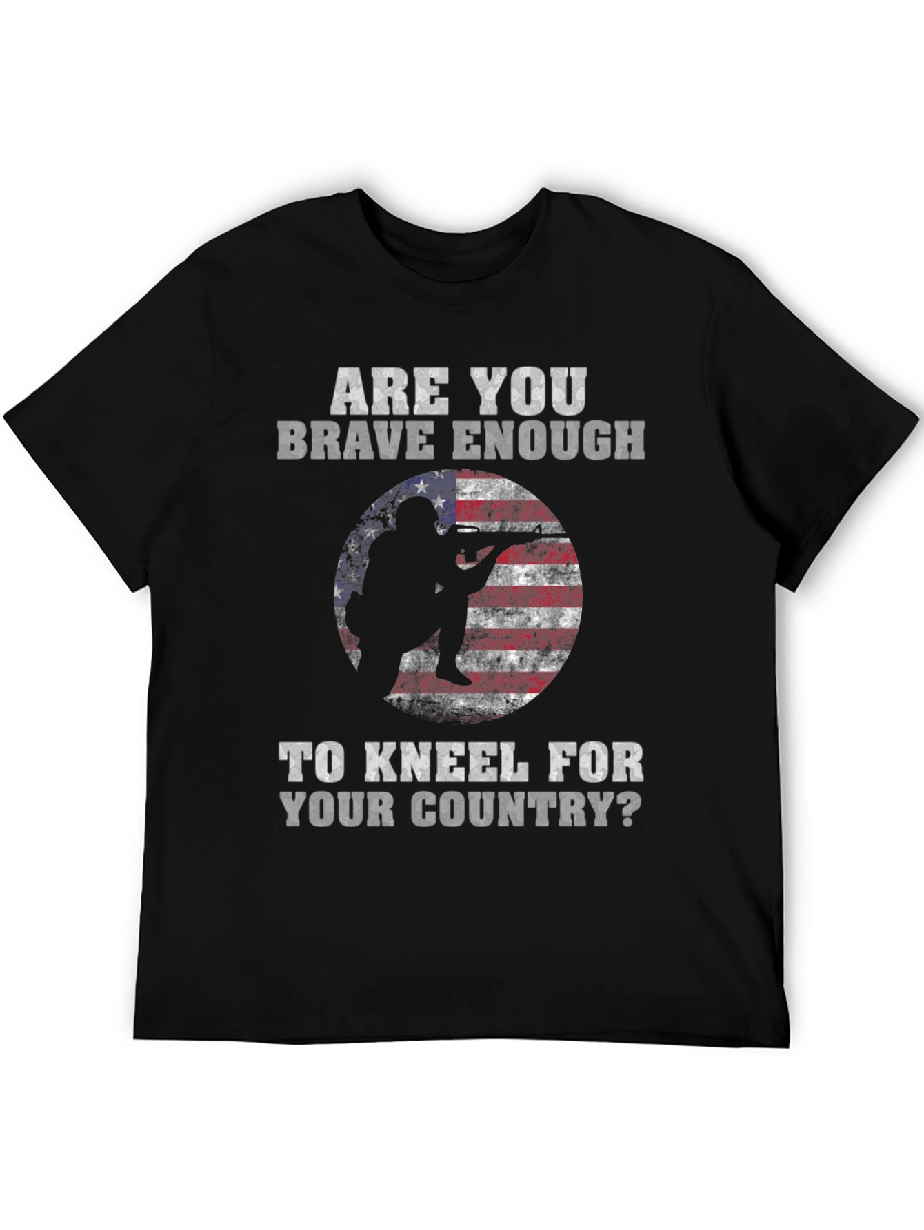 Brave Enough to Kneel Patriotic T-Shirt