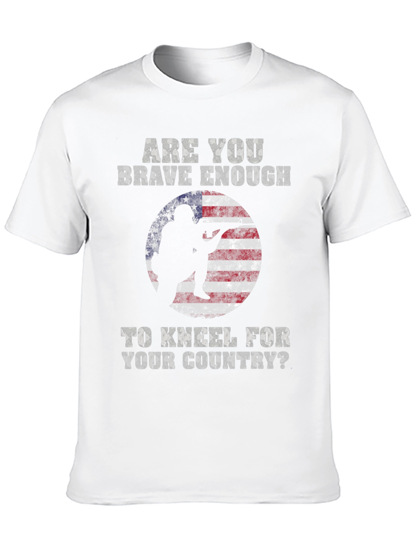 Brave Enough to Kneel Patriotic T-Shirt