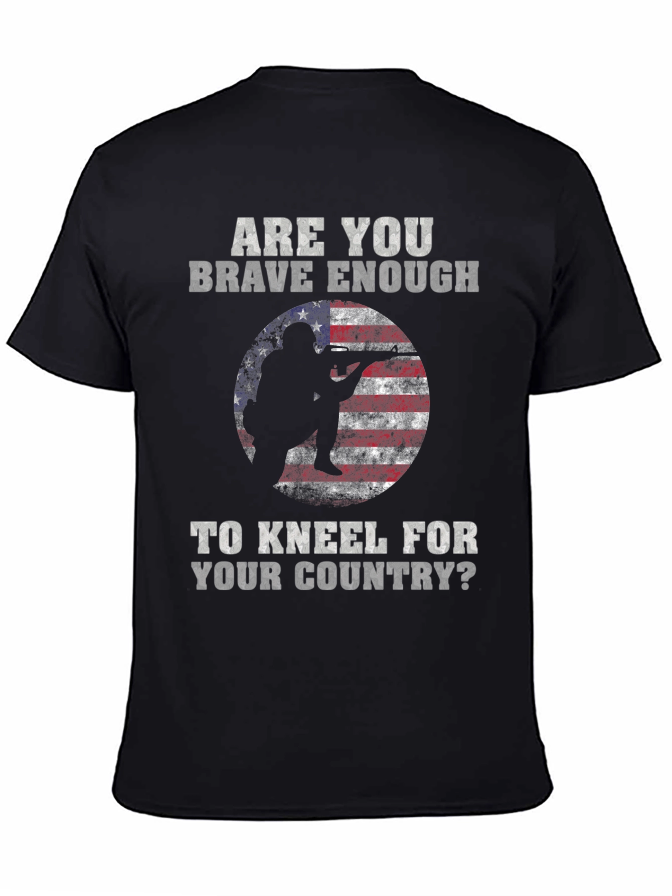 Brave Enough to Kneel Patriotic T-Shirt