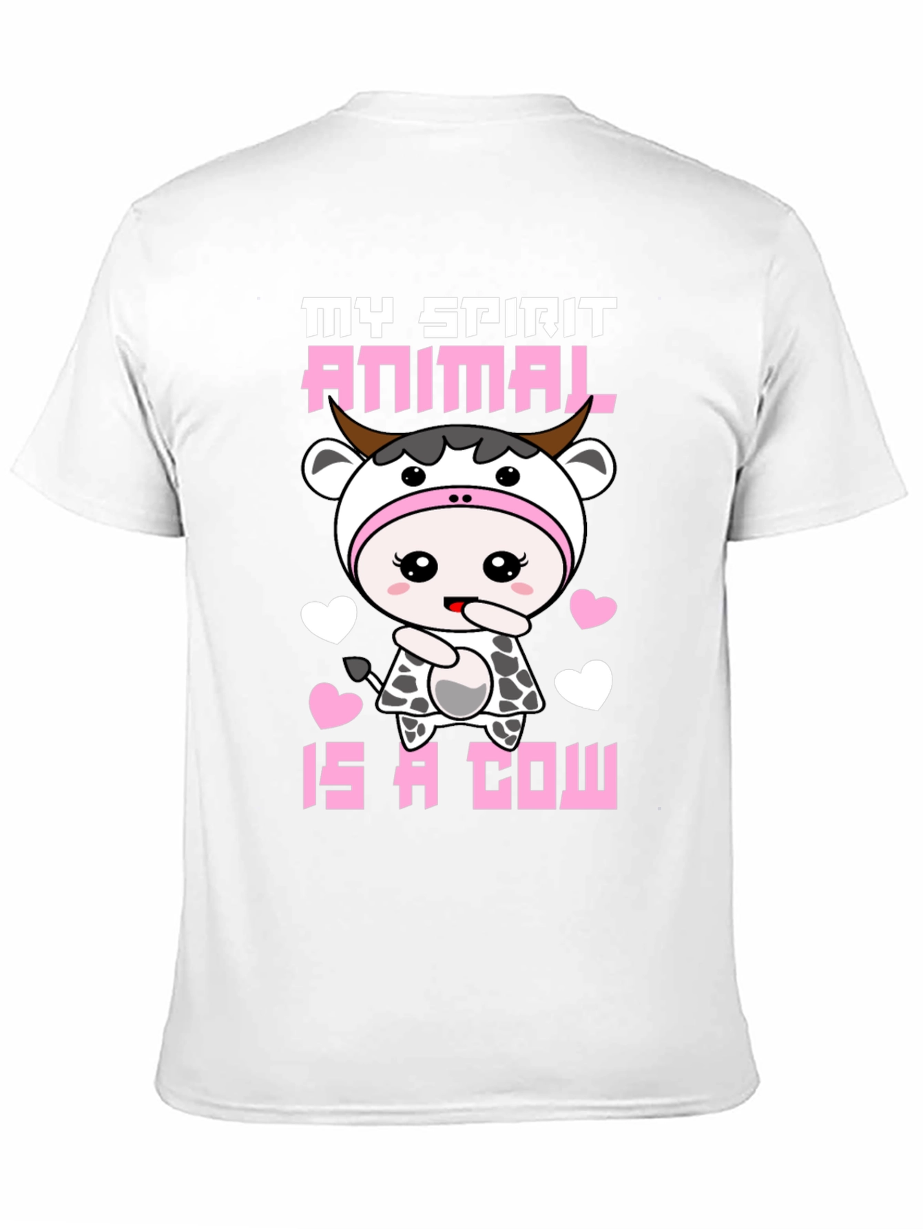 Cute Cow Spirit Animal Graphic T-Shirt