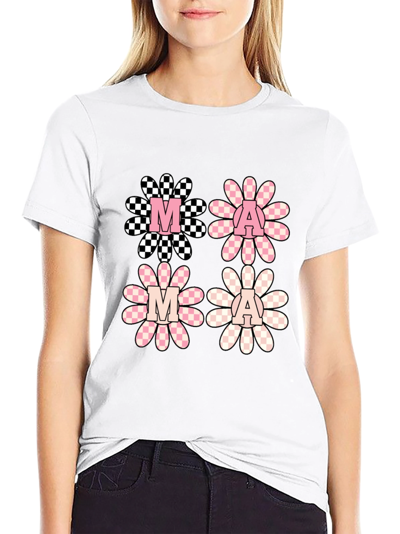 Retro Mama Floral Graphic Tee