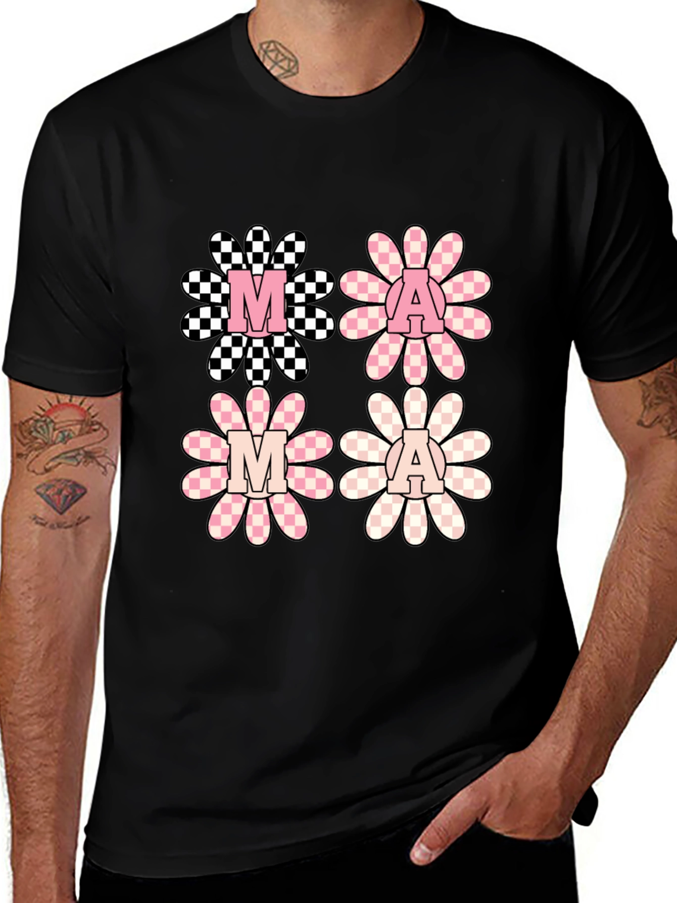 Retro Mama Floral Graphic Tee