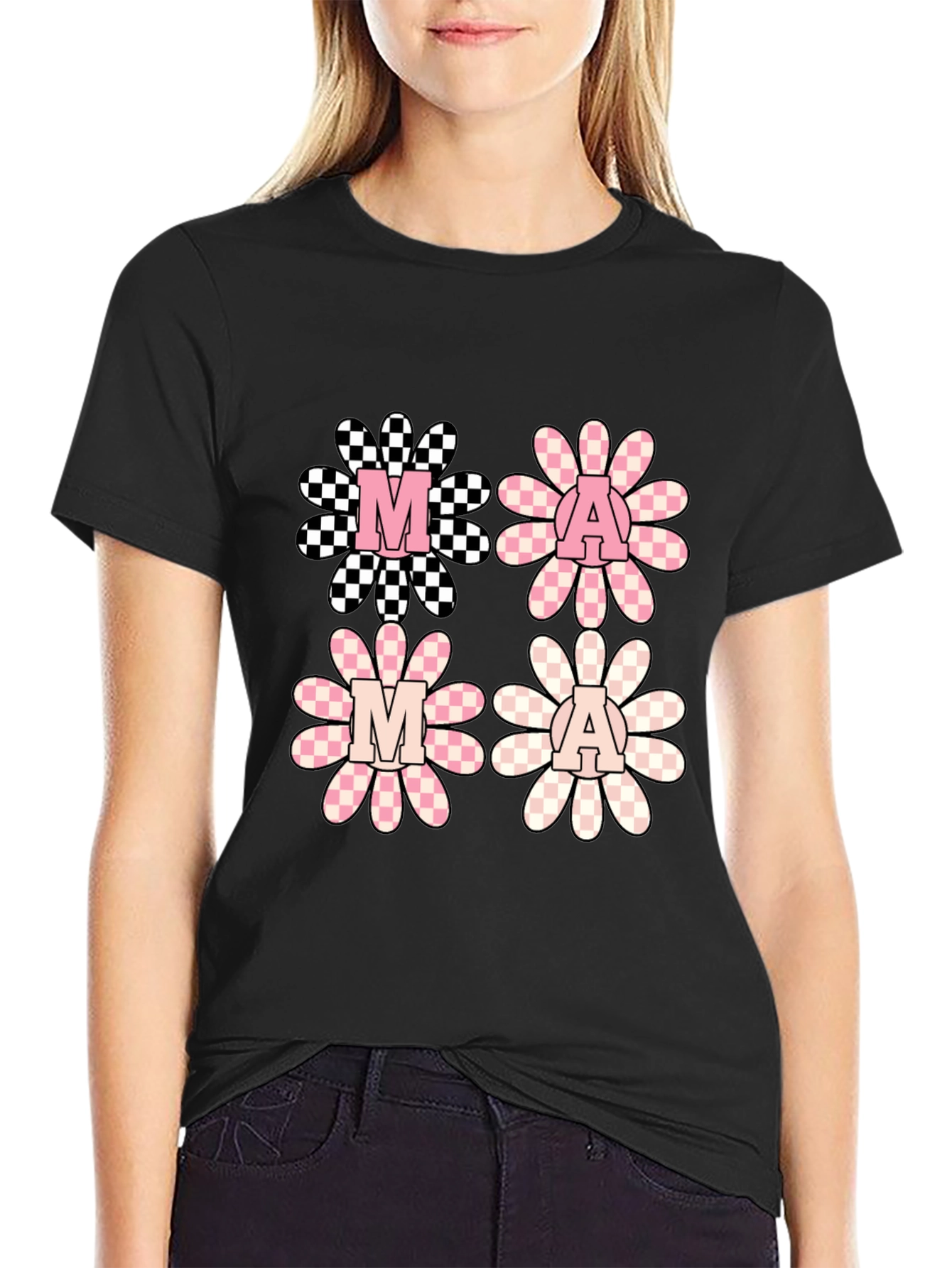 Retro Mama Floral Graphic Tee