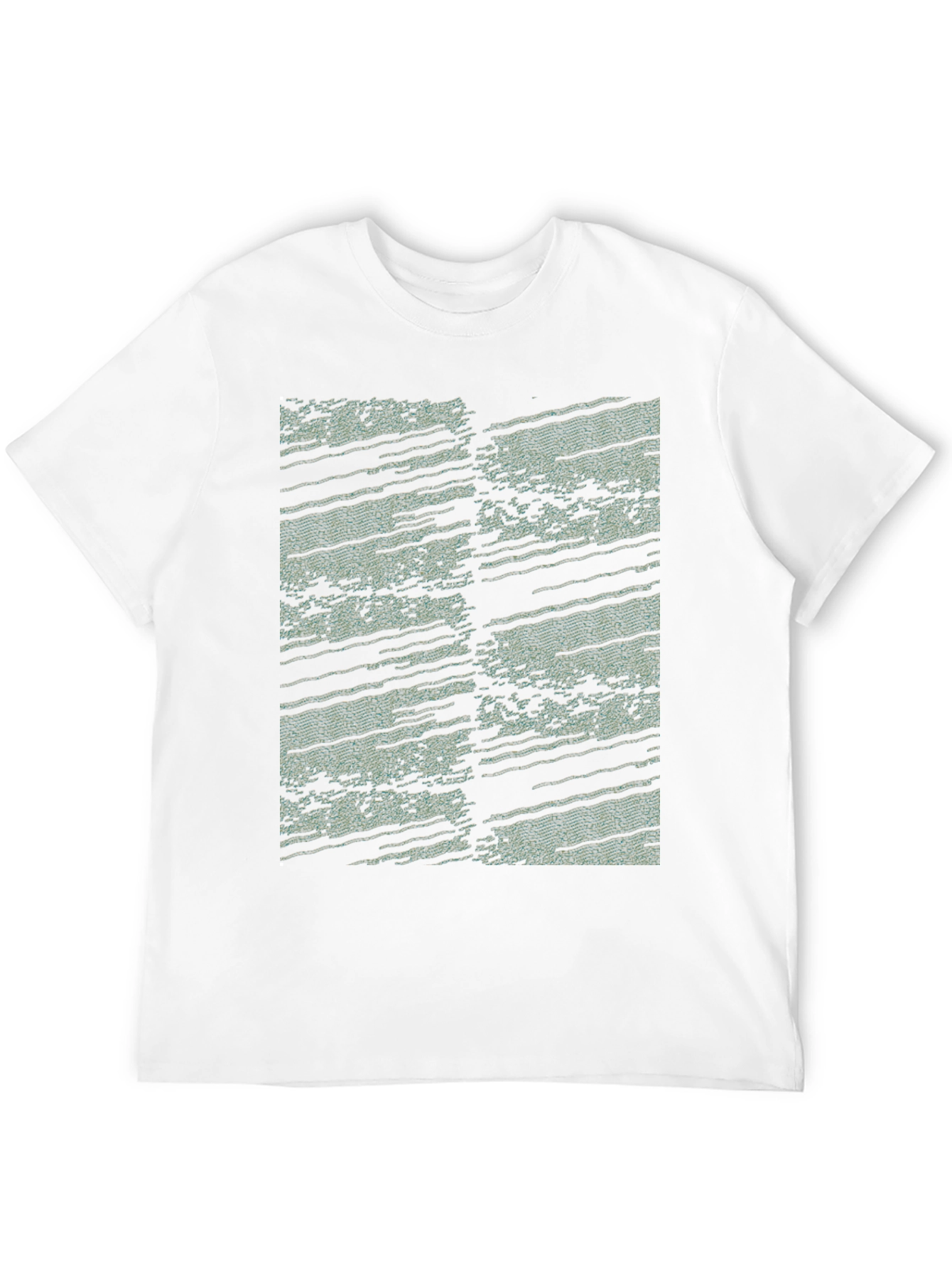 Abstract Pattern Black T-Shirt