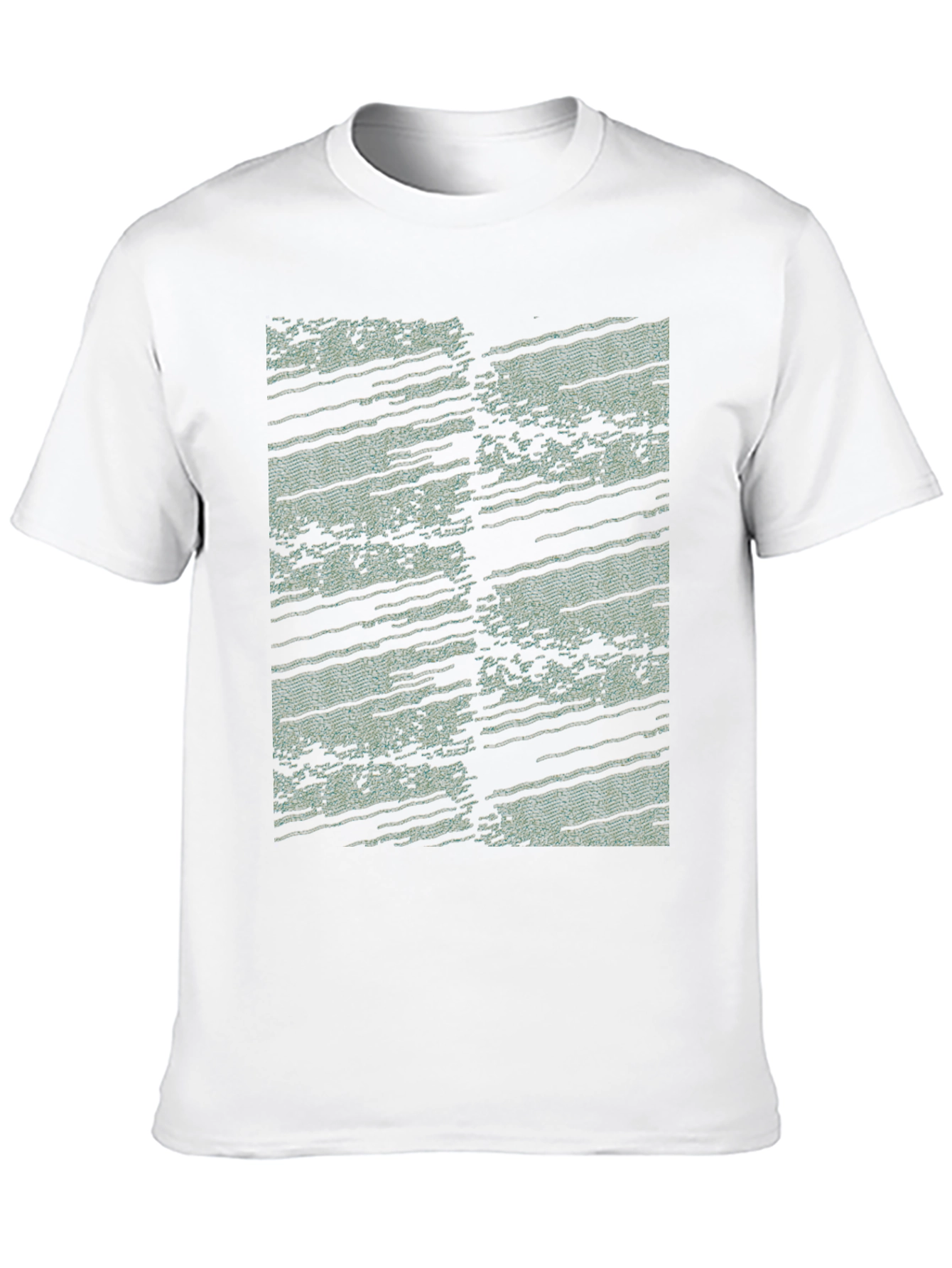 Abstract Pattern Black T-Shirt