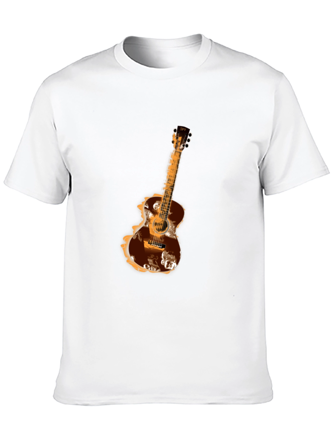Guitar Graphic Tee - Mens Black T-Shirt