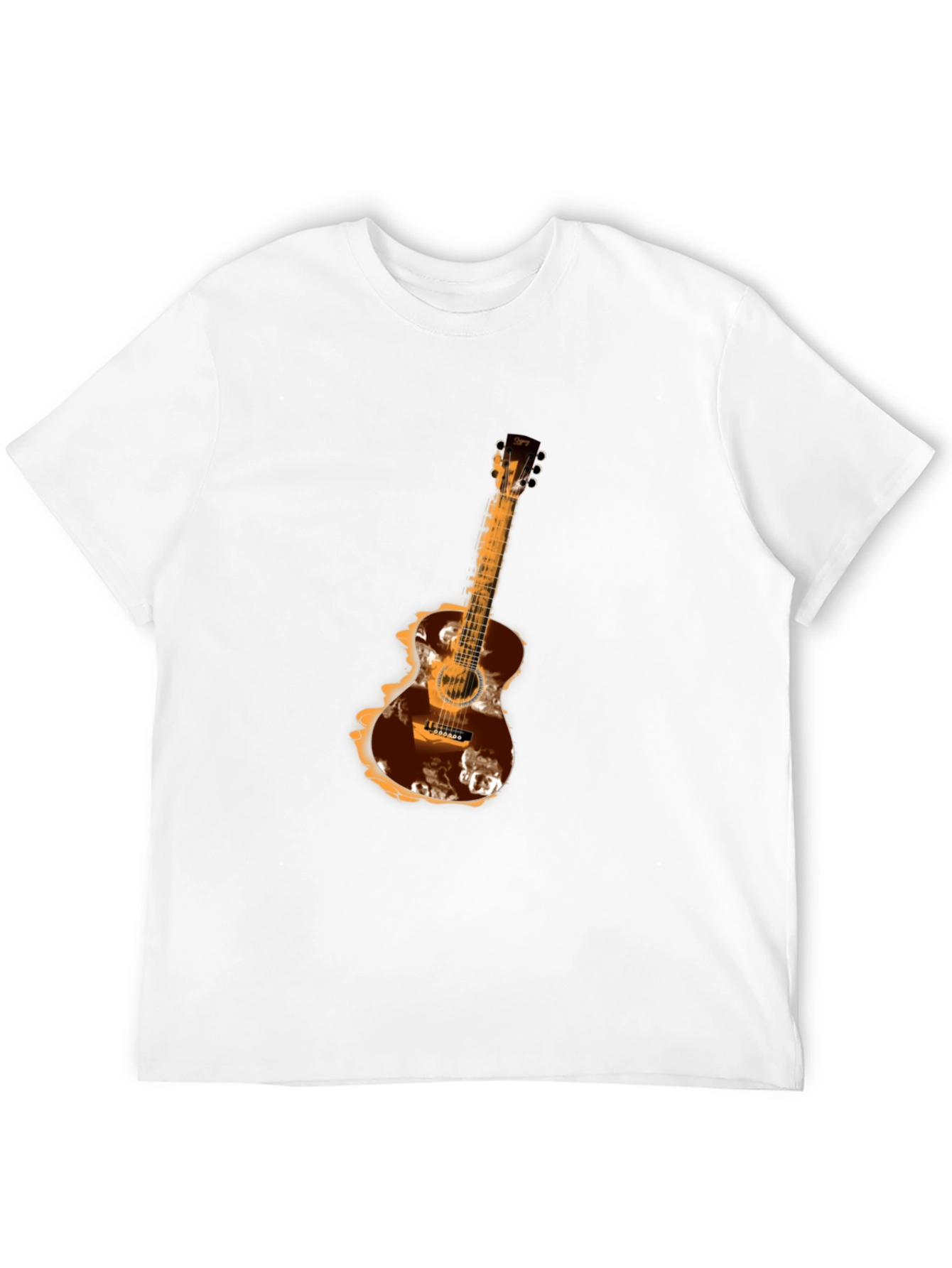 Guitar Graphic Tee - Mens Black T-Shirt