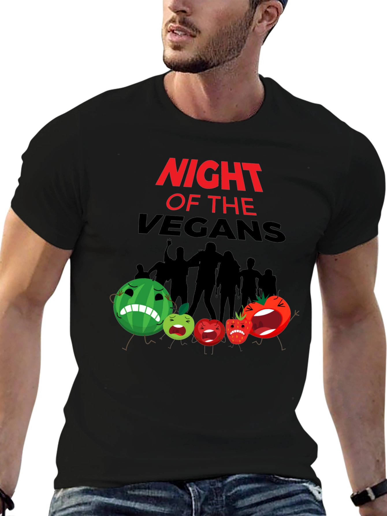 Night of the Vegans Graphic T-Shirt