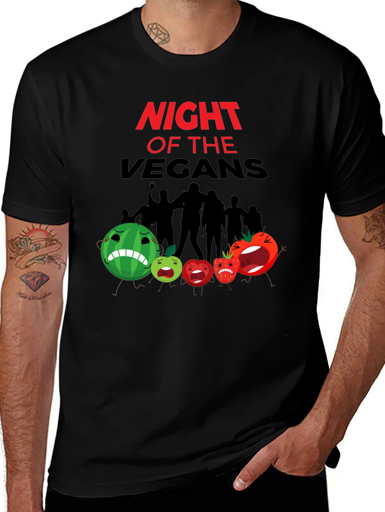 Night of the Vegans Graphic T-Shirt