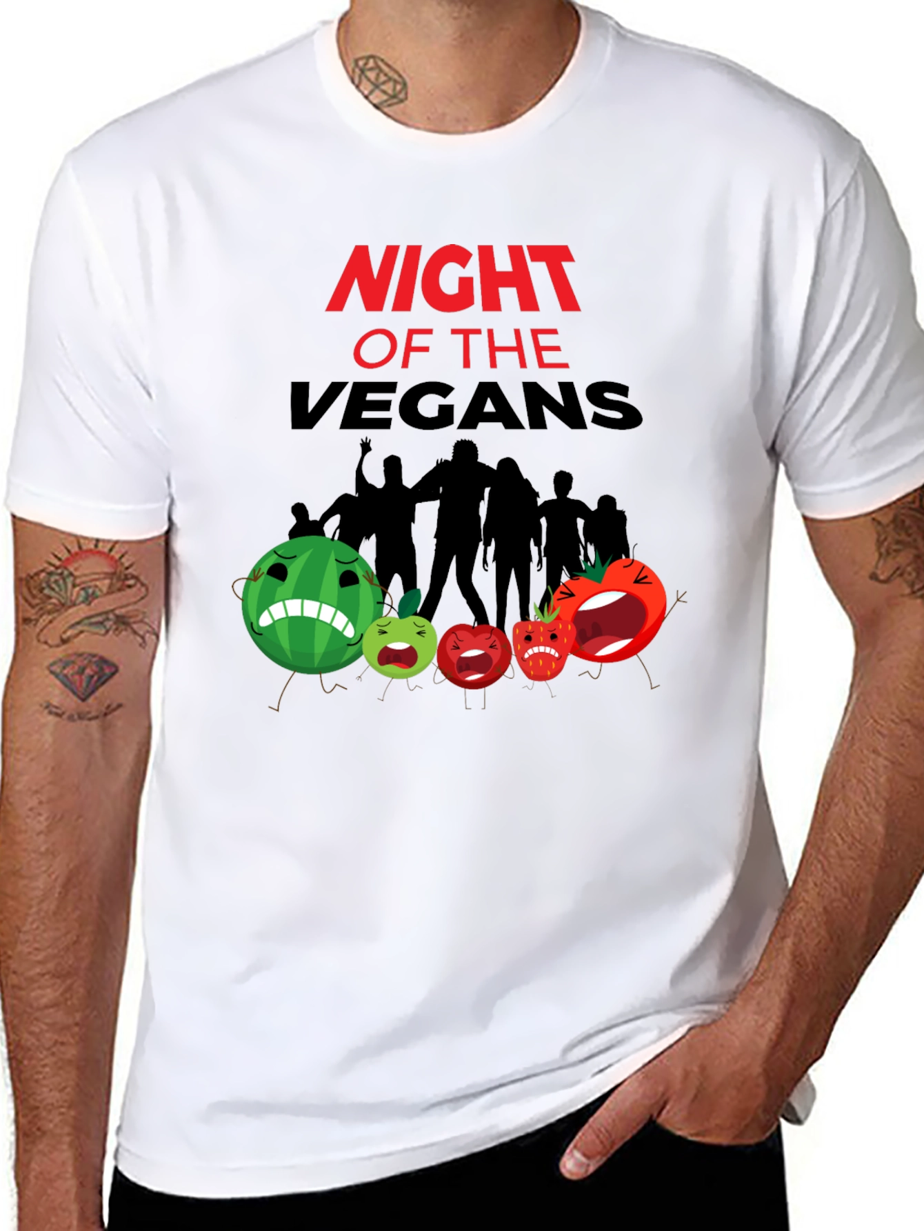 Night of the Vegans Graphic T-Shirt