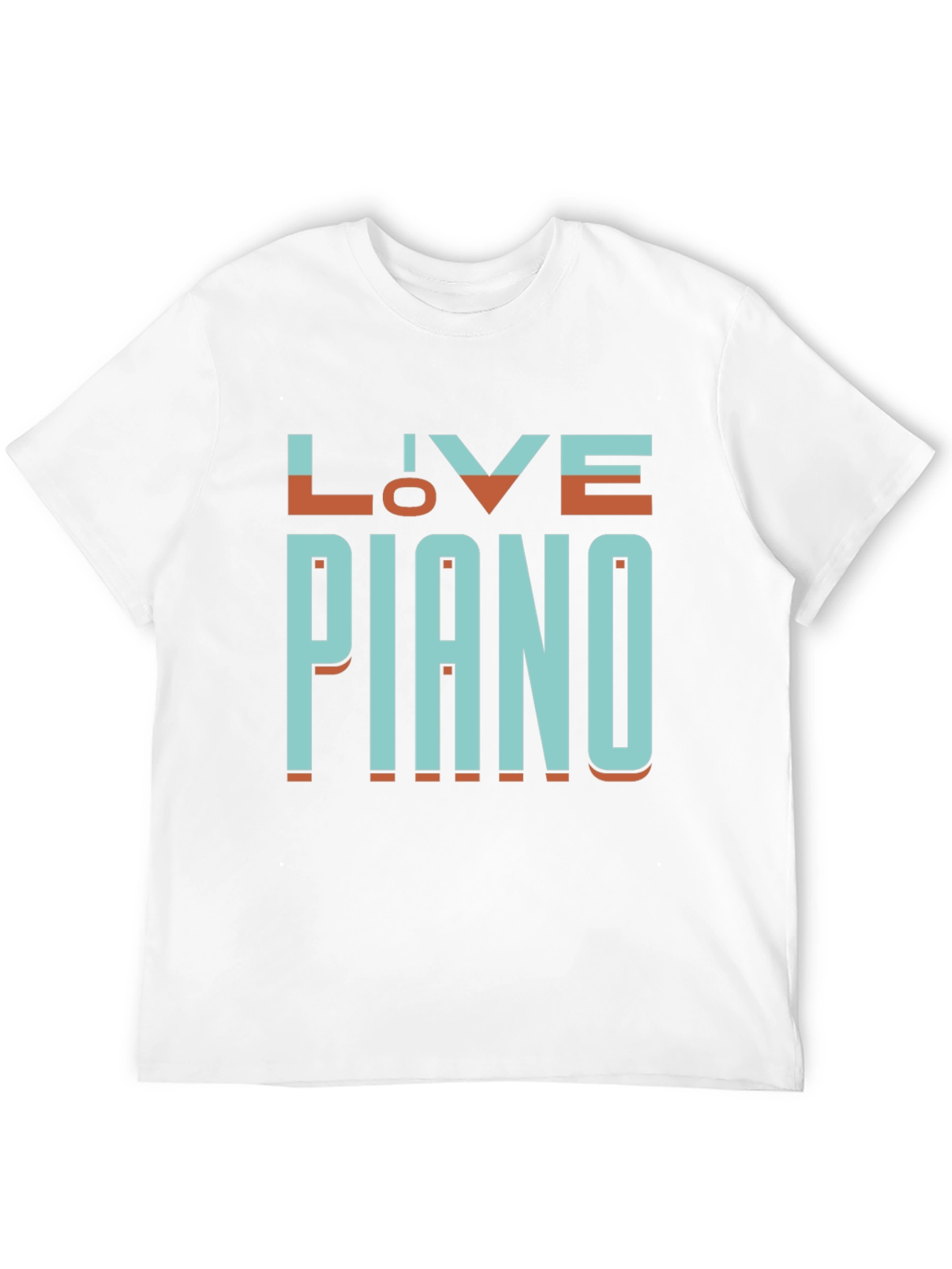 Live Piano Black Graphic Tee