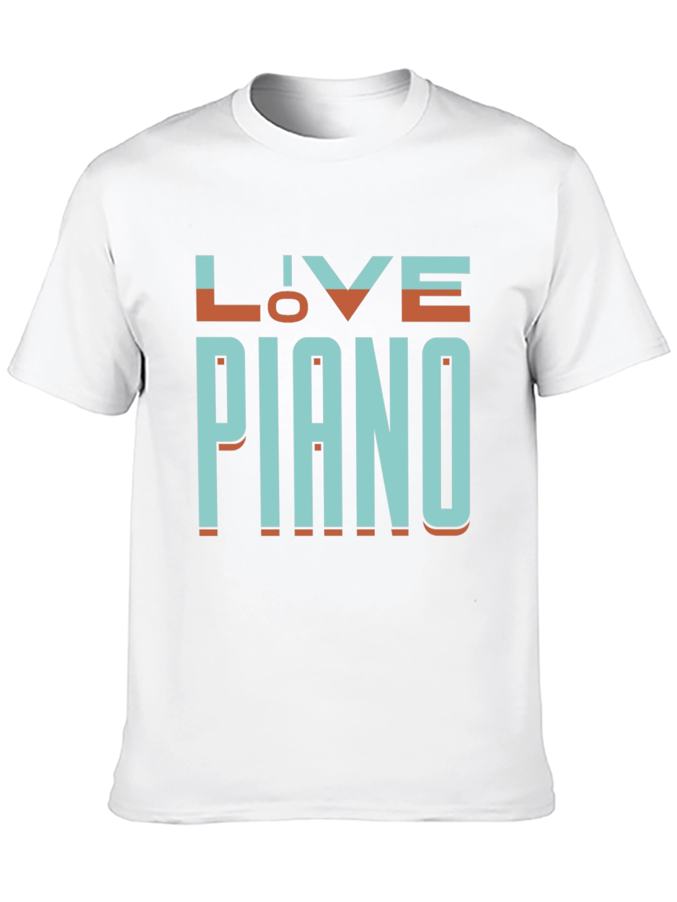 Live Piano Black Graphic Tee