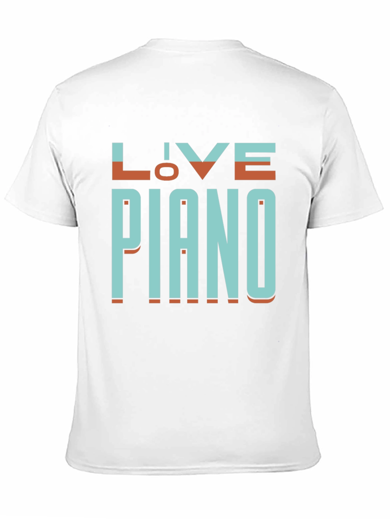 Live Piano Black Graphic Tee