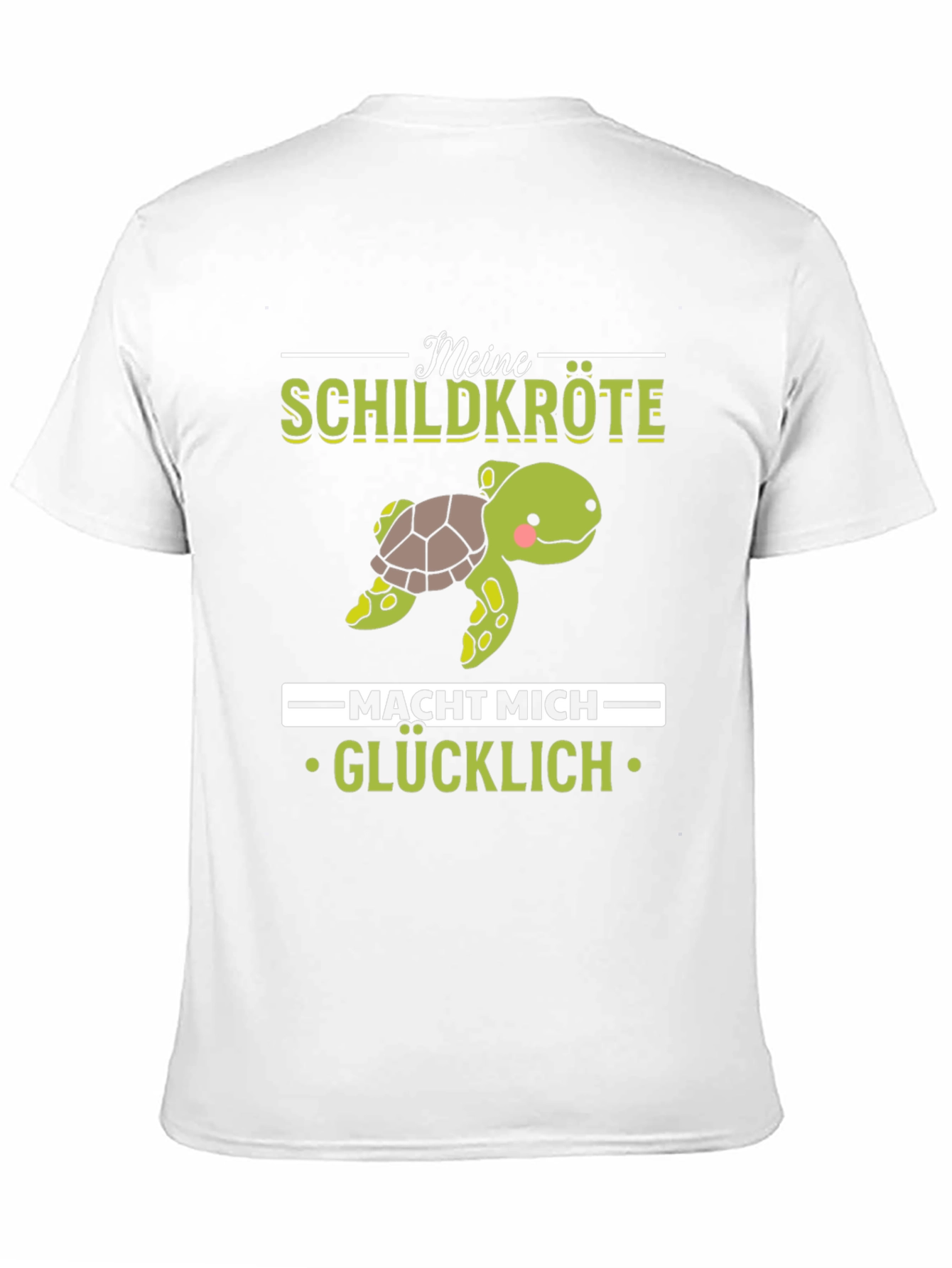Turtle Makes Me Happy Graphic T-Shirt