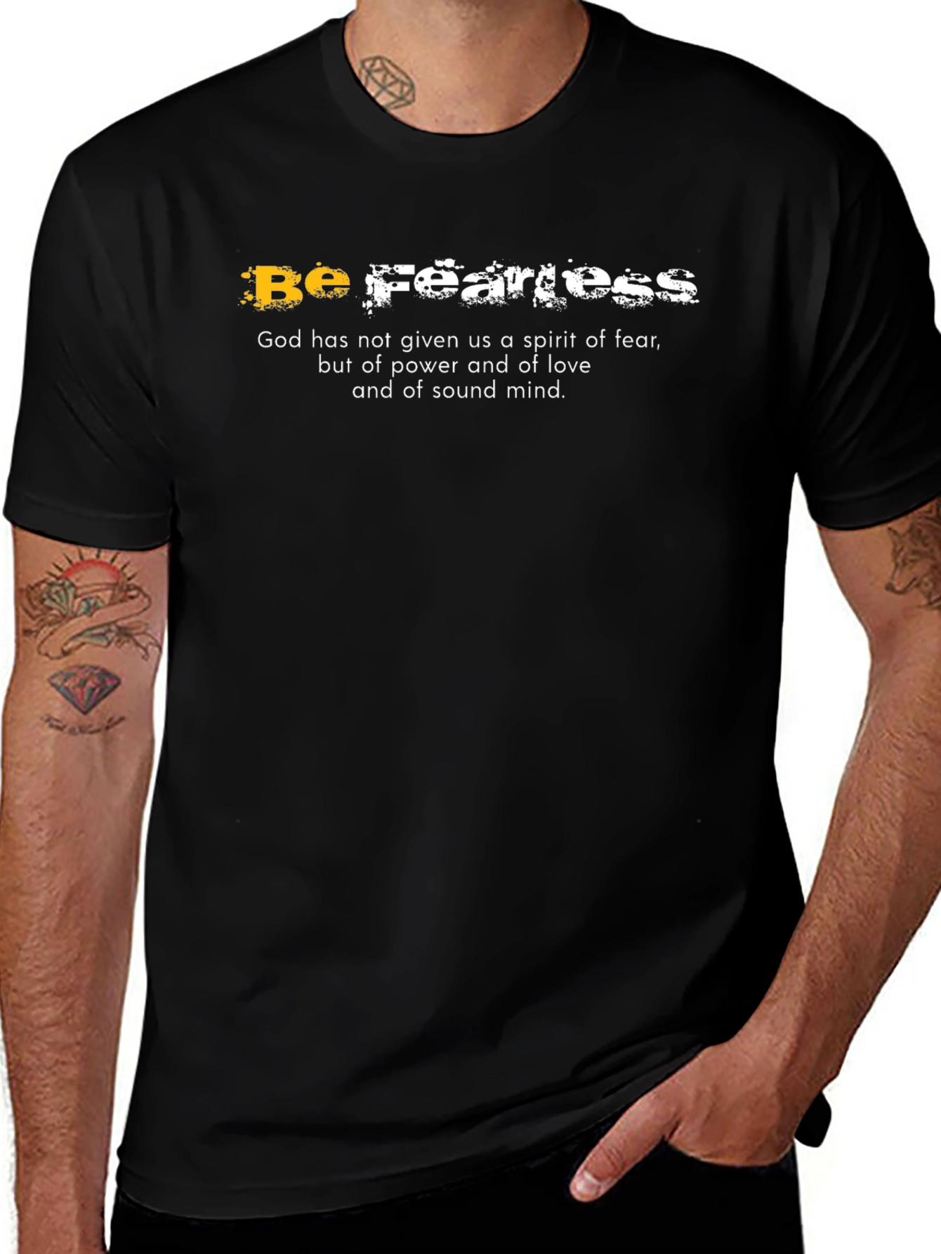 Be Fearless Graphic T-Shirt - Faith-Based Apparel