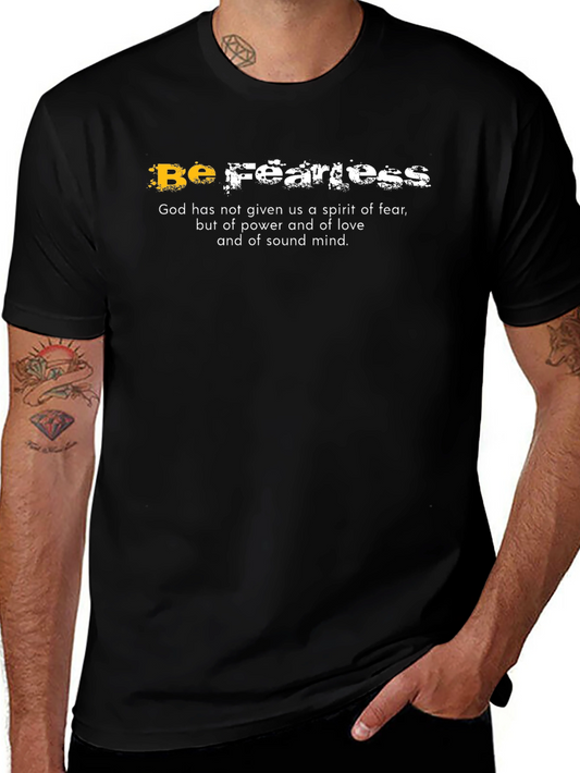 Be Fearless Graphic T-Shirt - Faith-Based Apparel