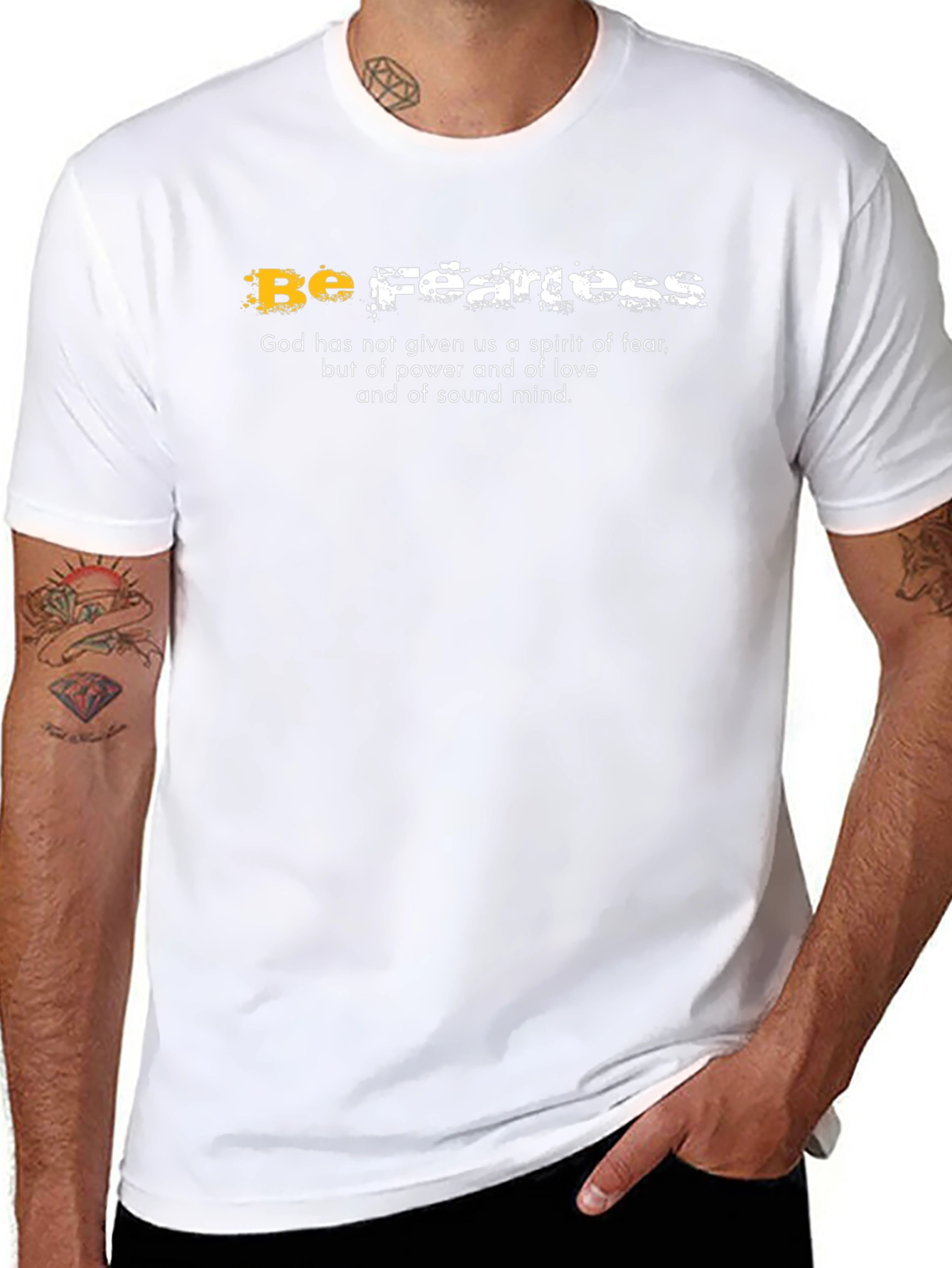 Be Fearless Graphic T-Shirt - Faith-Based Apparel
