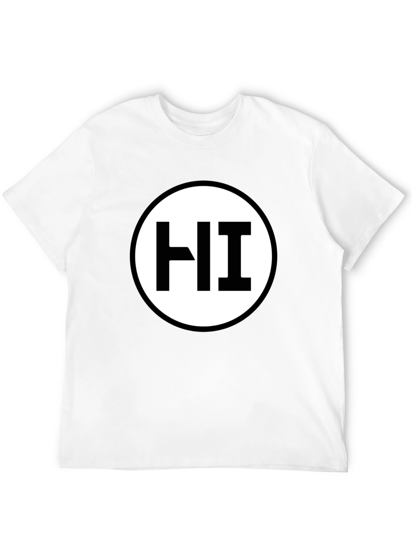 Black HI Circle Graphic T-Shirt