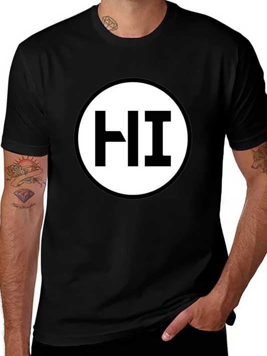Black HI Circle Graphic T-Shirt