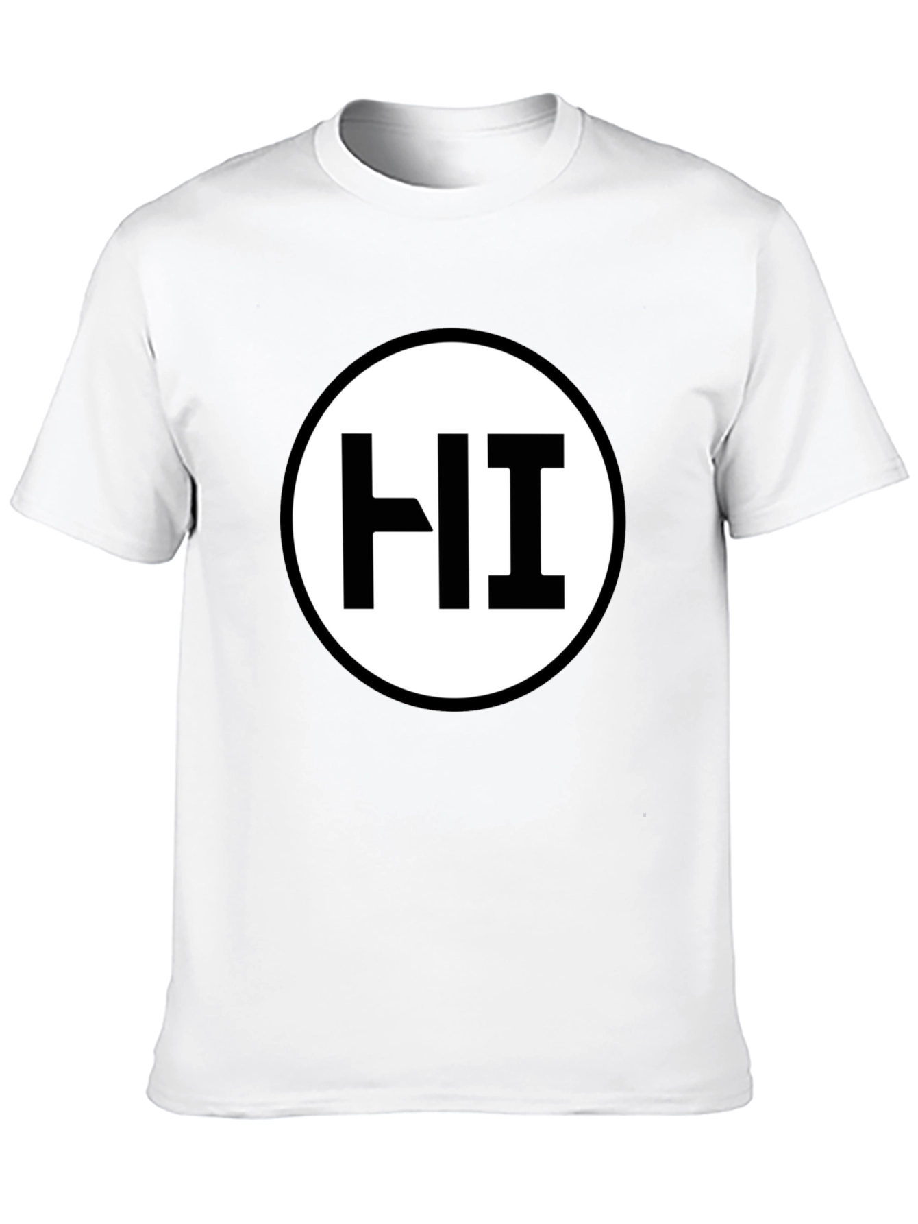 Black HI Circle Graphic T-Shirt