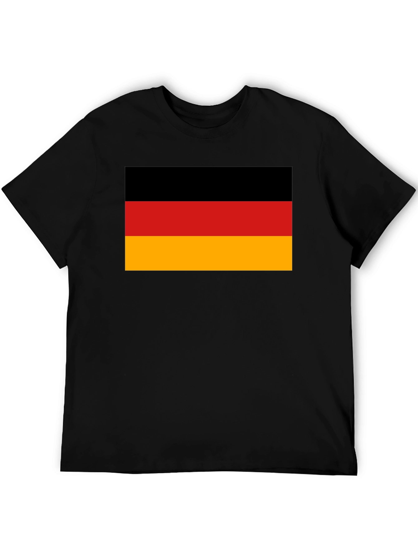 German Flag T-Shirt - Black Cotton Tee