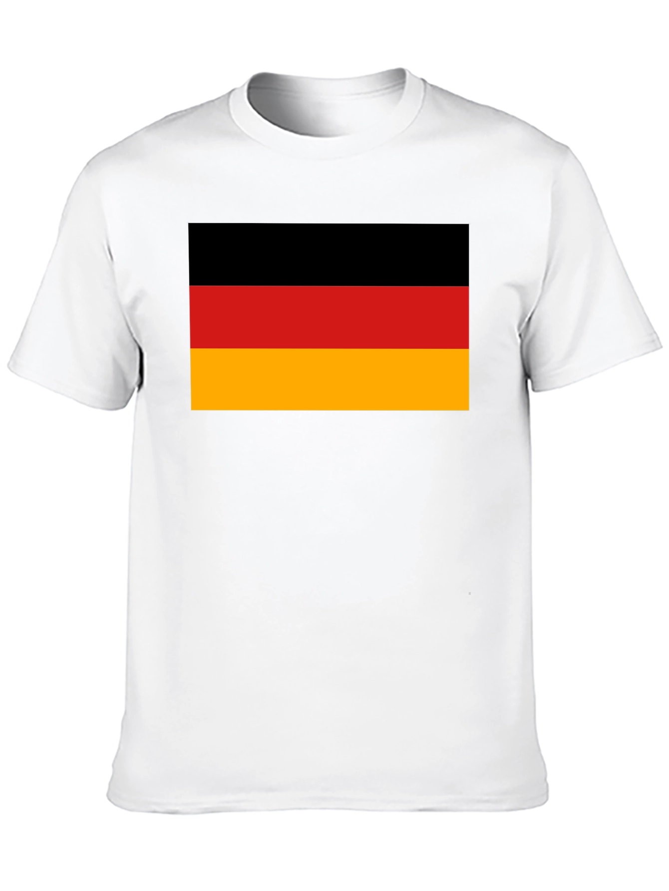 German Flag T-Shirt - Black Cotton Tee