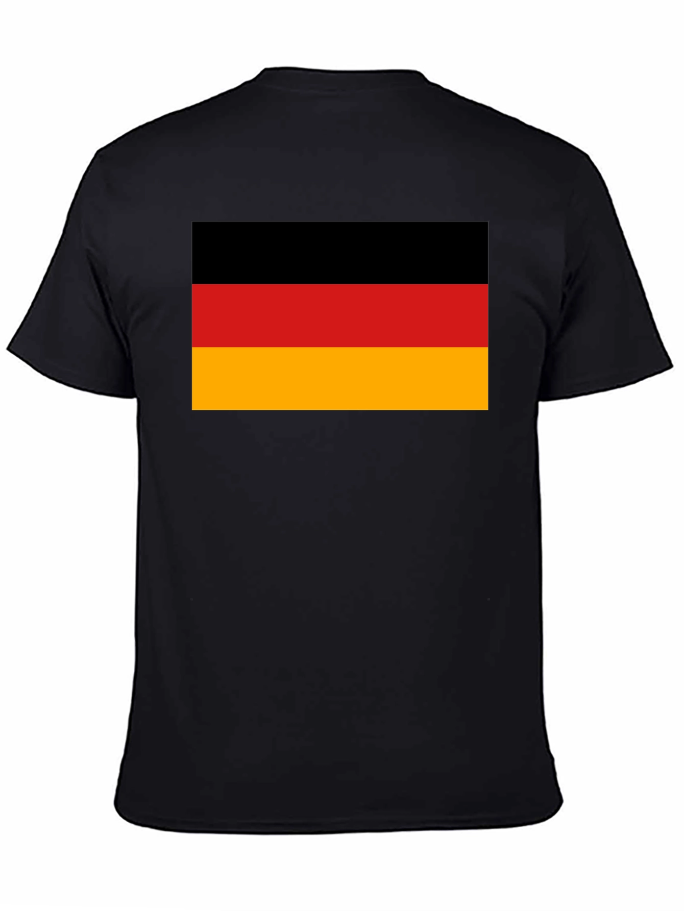 German Flag T-Shirt - Black Cotton Tee