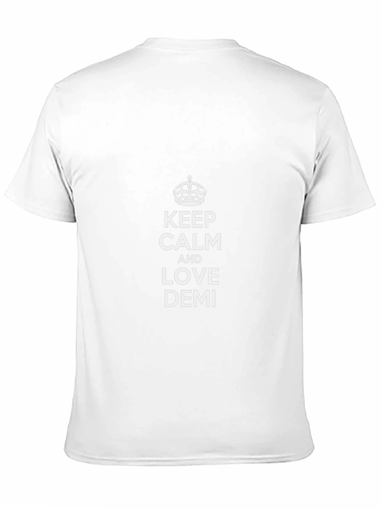 Keep Calm & Love Demi Black Graphic Tee