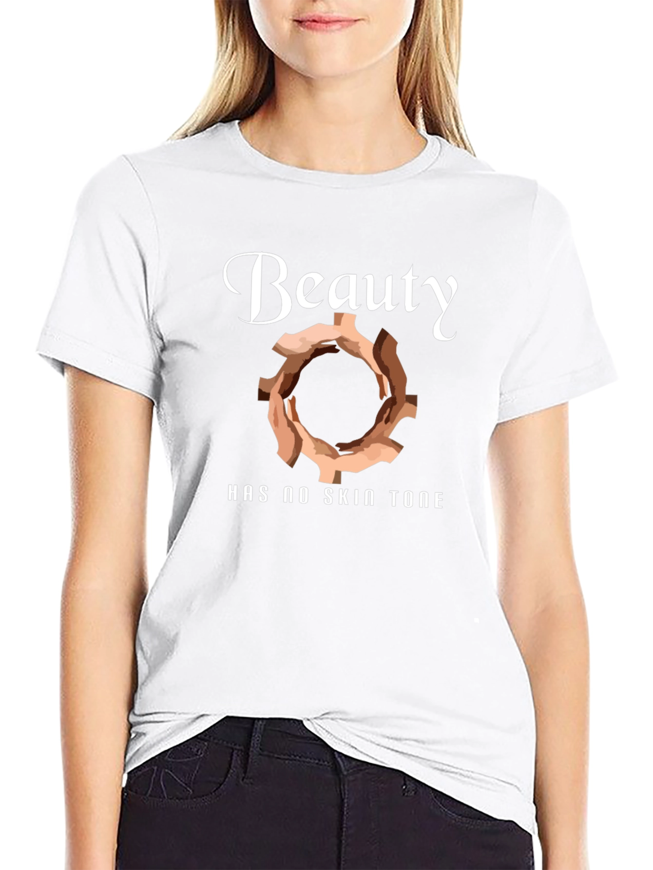 Beauty Has No Skin Tone Graphic Tee