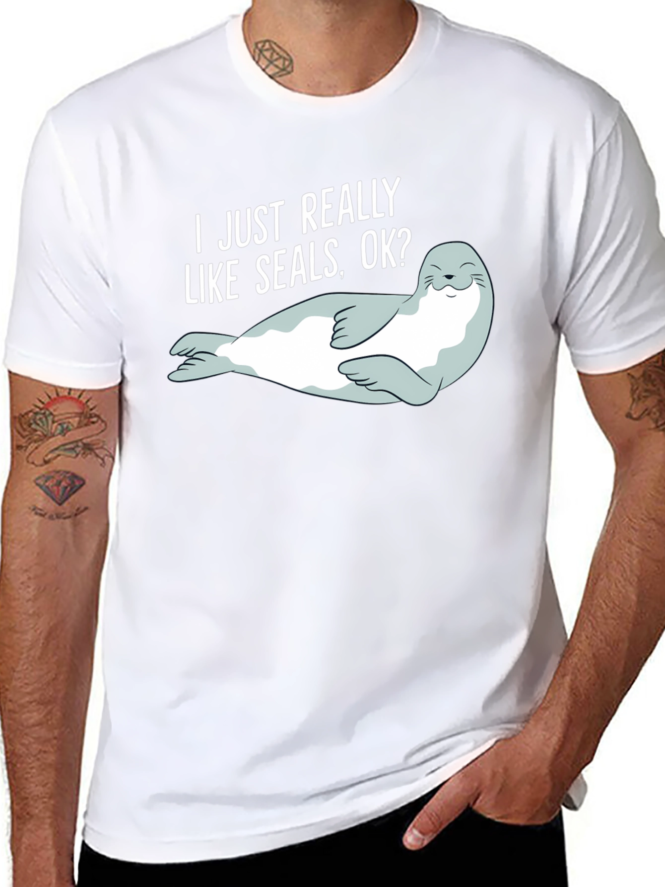 I Like Seals OK? Graphic T-Shirt