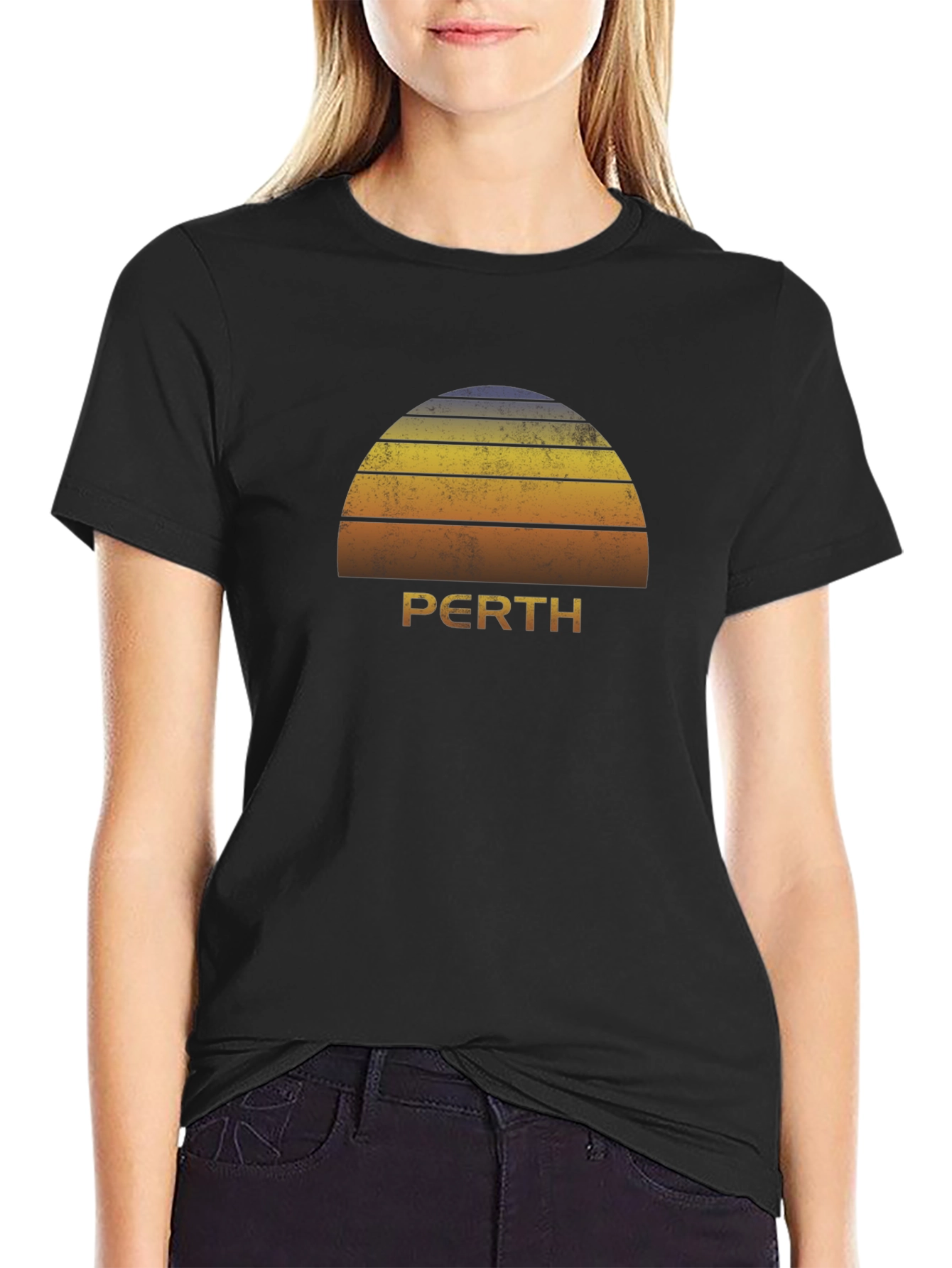 Perth Retro Sunset T-Shirt