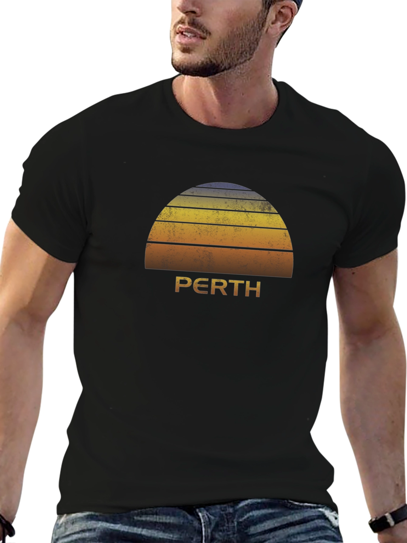 Perth Retro Sunset T-Shirt