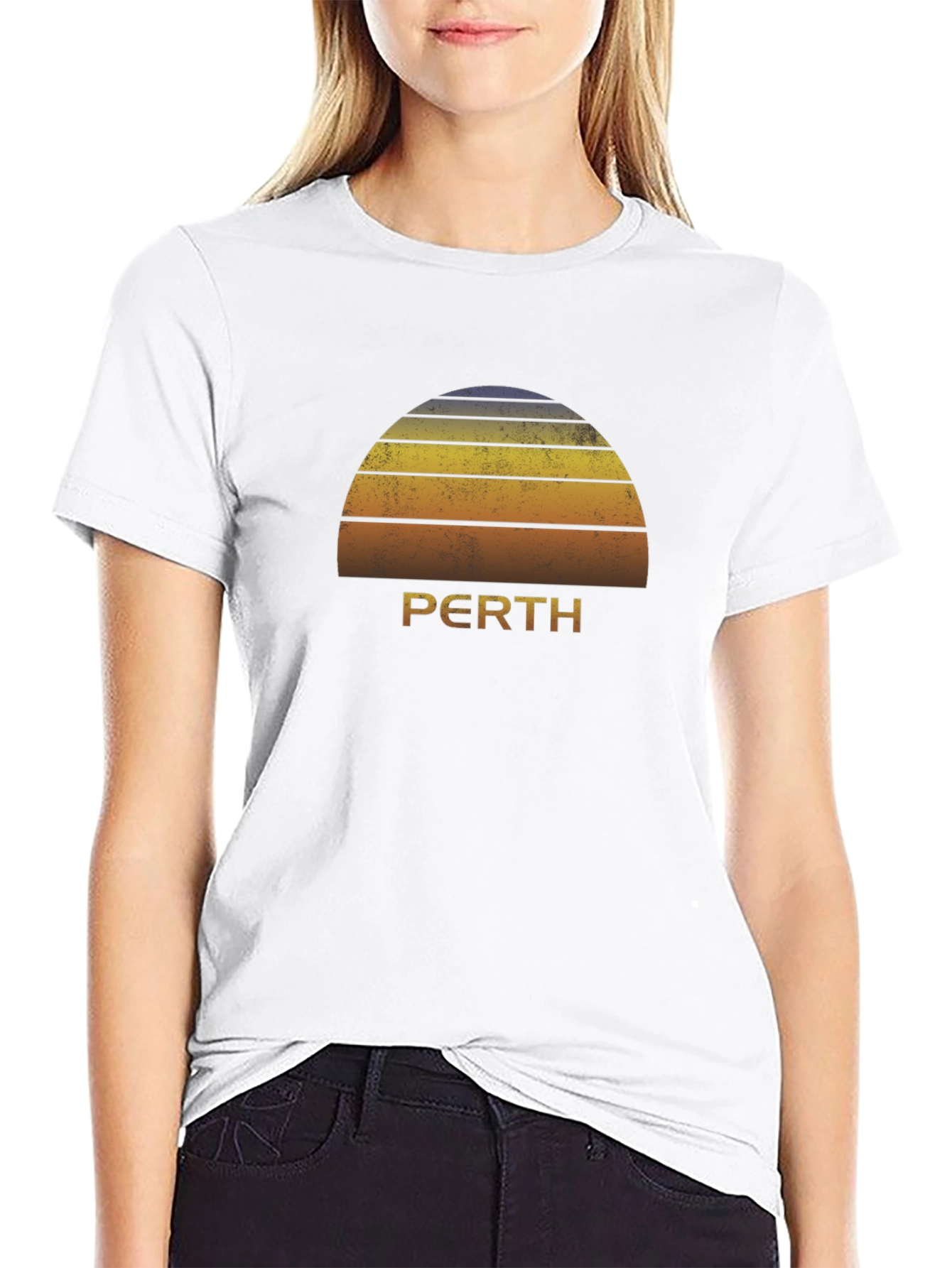 Perth Retro Sunset T-Shirt