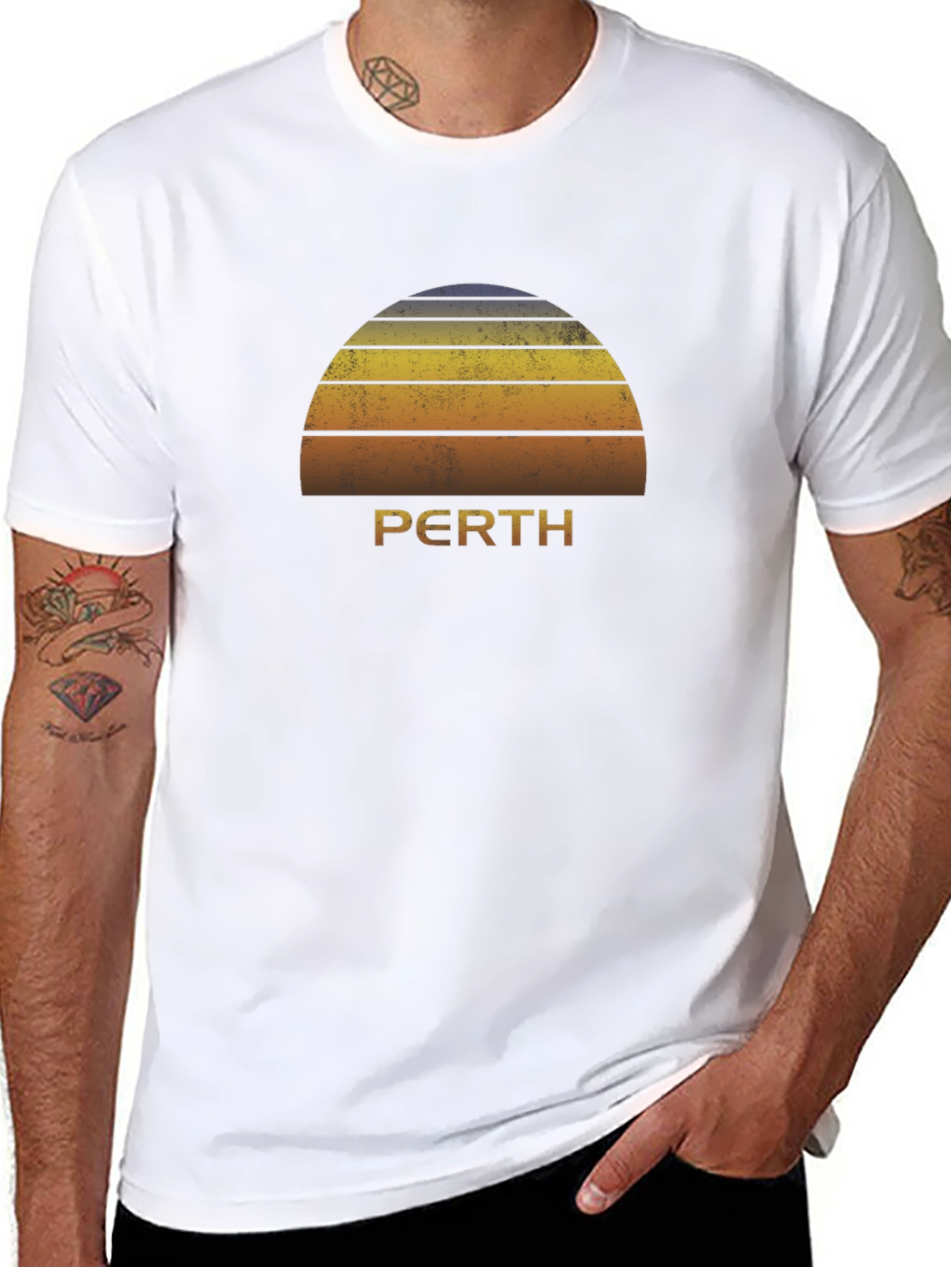 Perth Retro Sunset T-Shirt