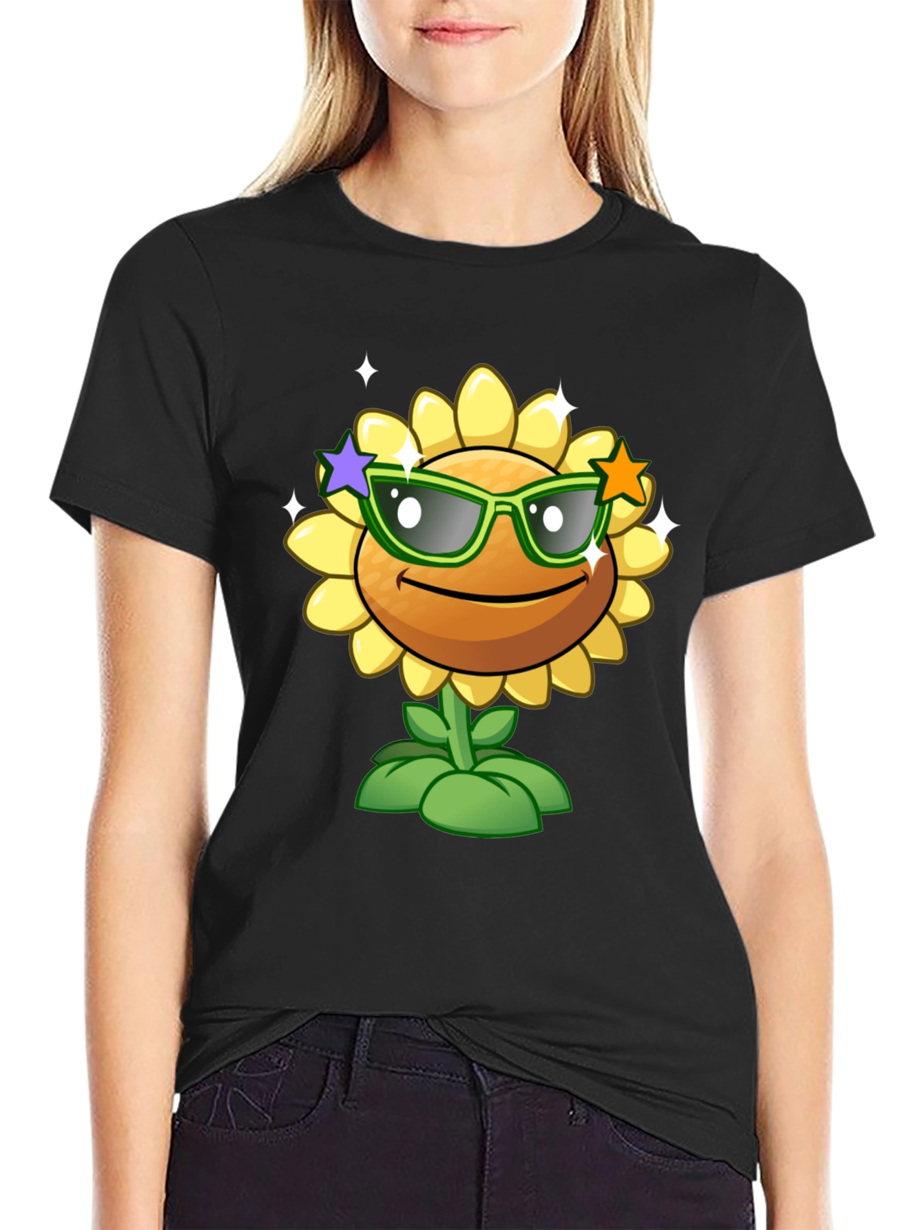 Cool Sunflower Graphic Tee