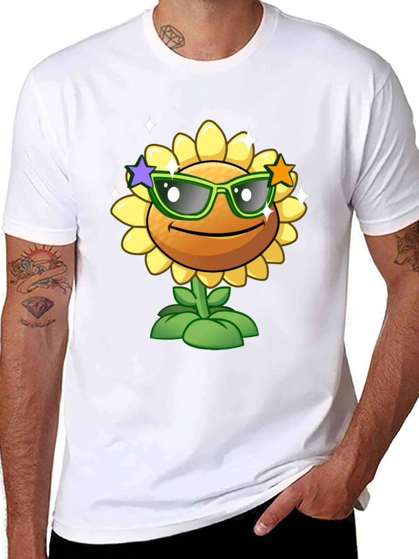 Cool Sunflower Graphic Tee