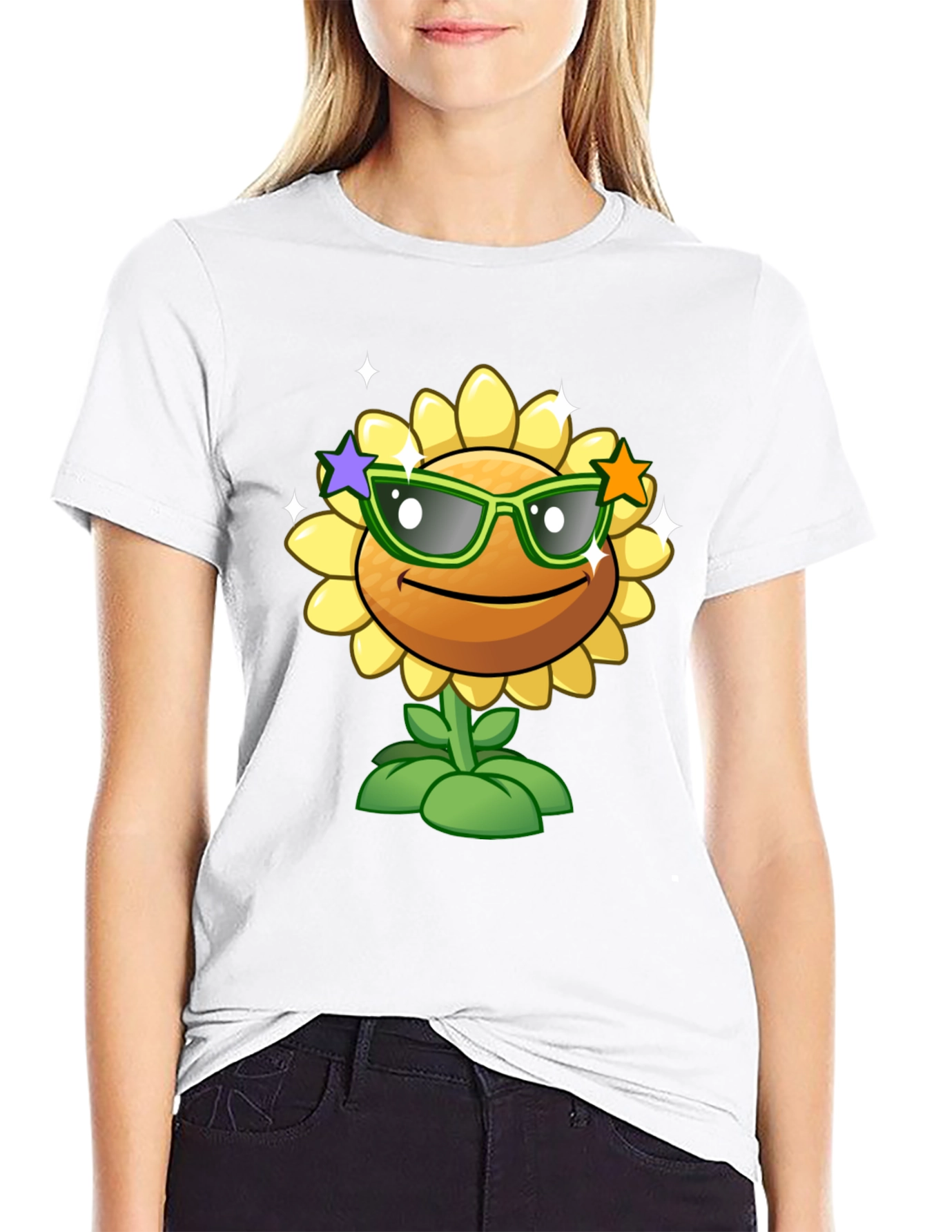 Cool Sunflower Graphic Tee