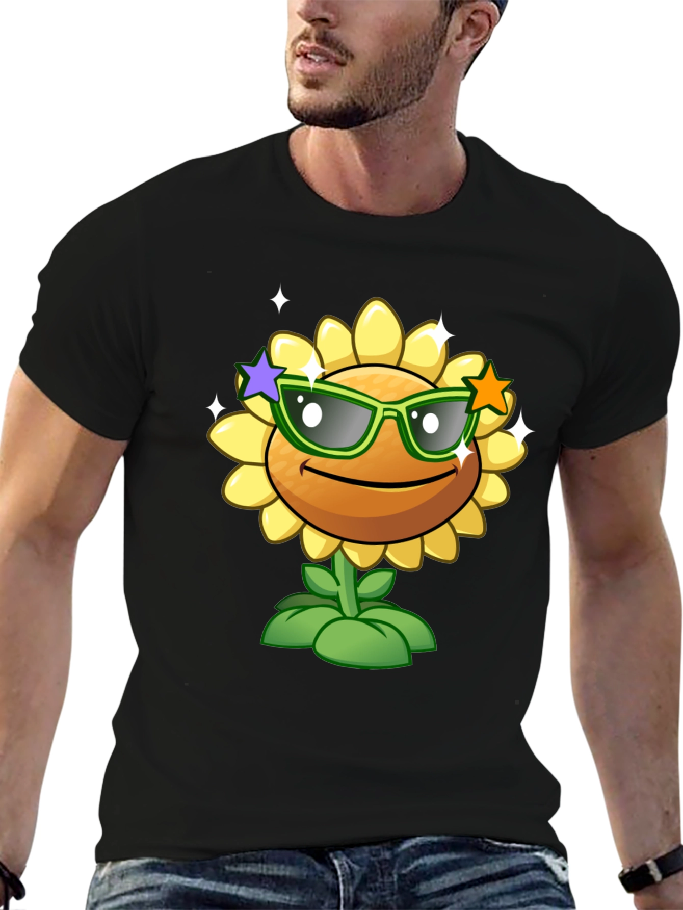 Cool Sunflower Graphic Tee