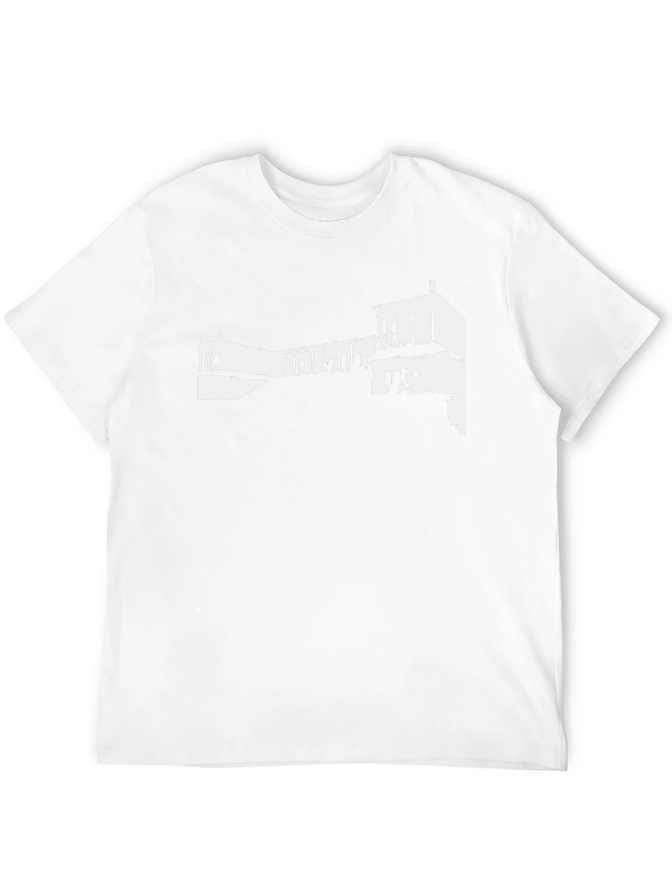 Architectural Print Black T-Shirt