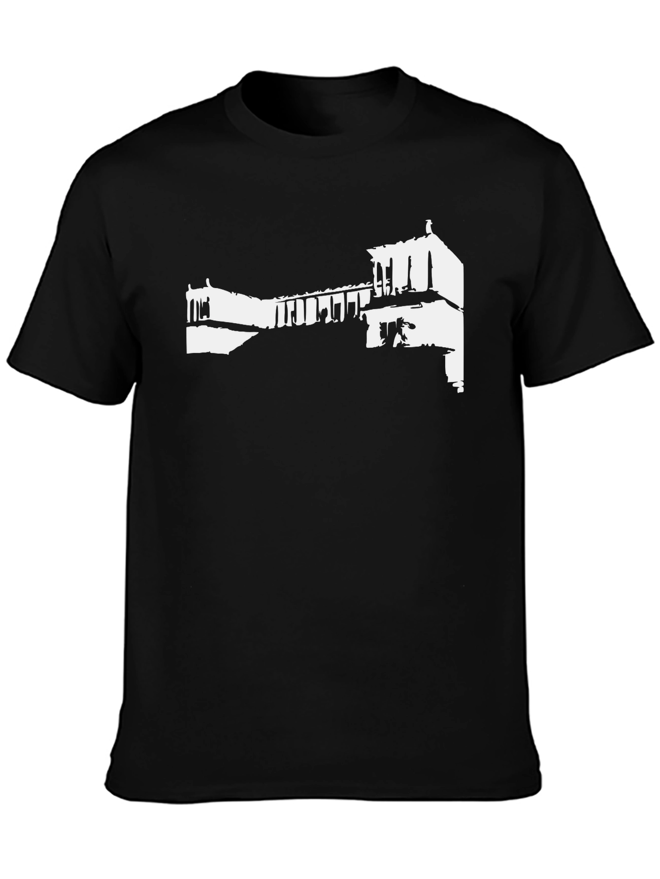 Architectural Print Black T-Shirt
