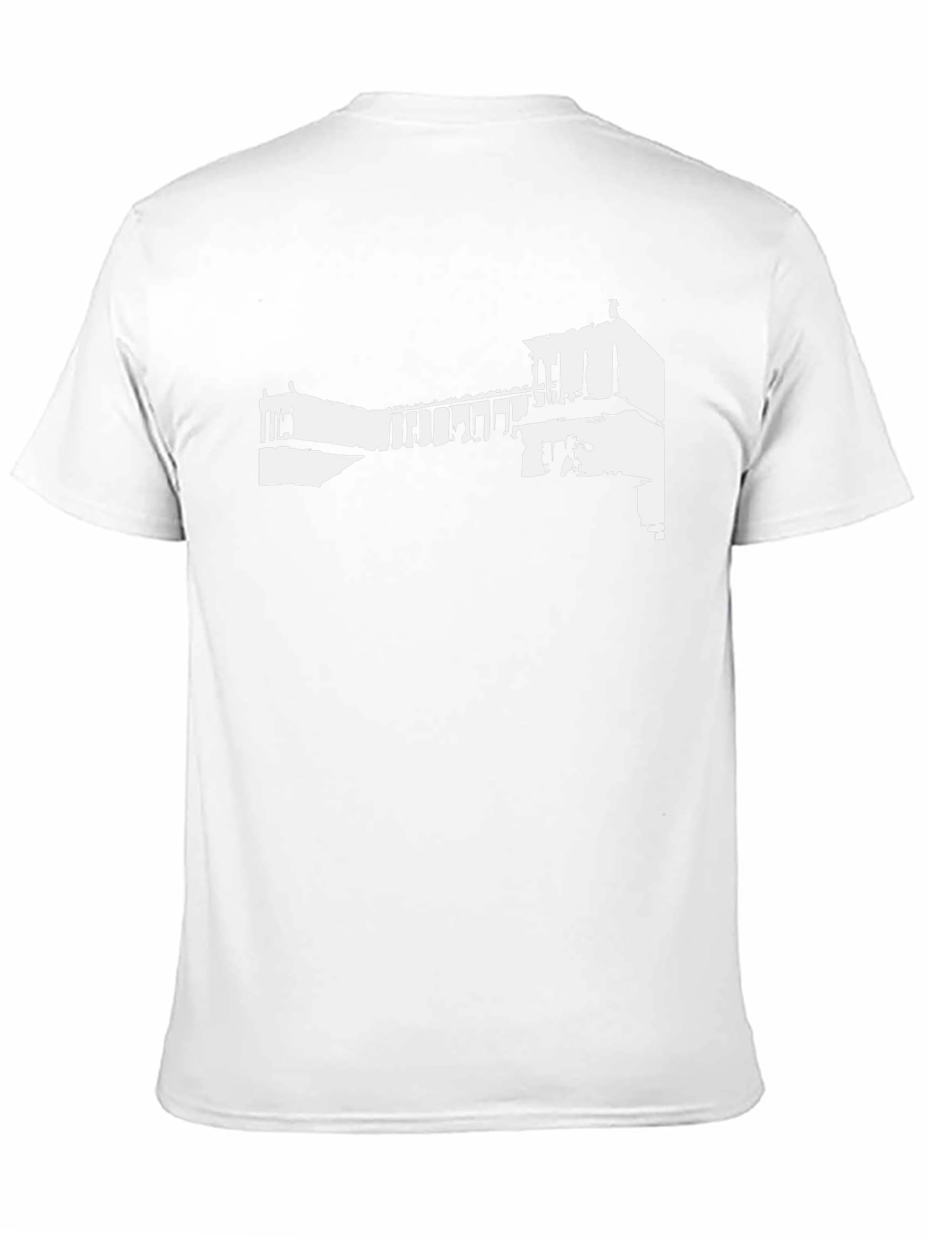 Architectural Print Black T-Shirt
