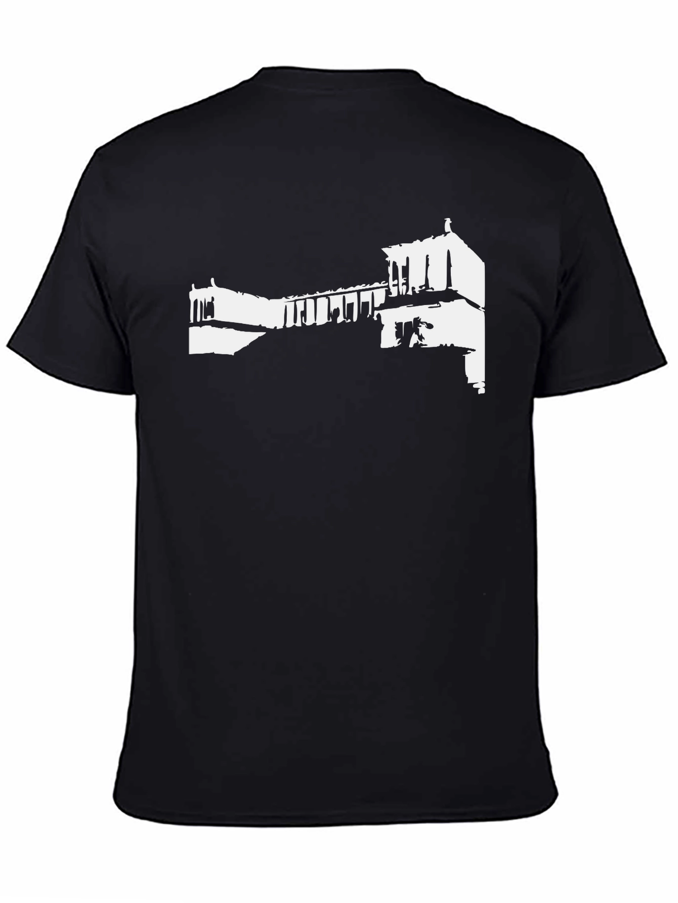 Architectural Print Black T-Shirt