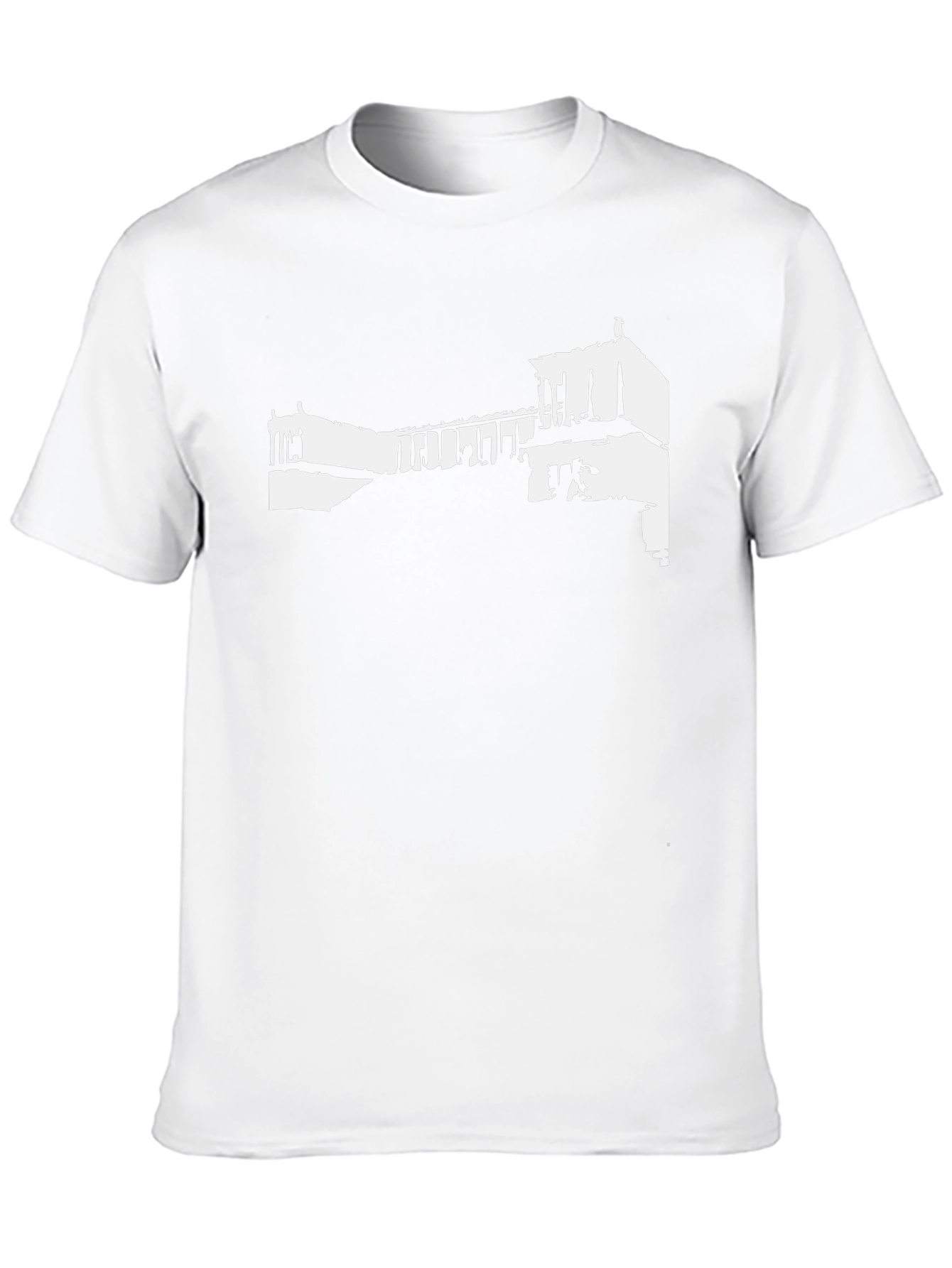 Architectural Print Black T-Shirt