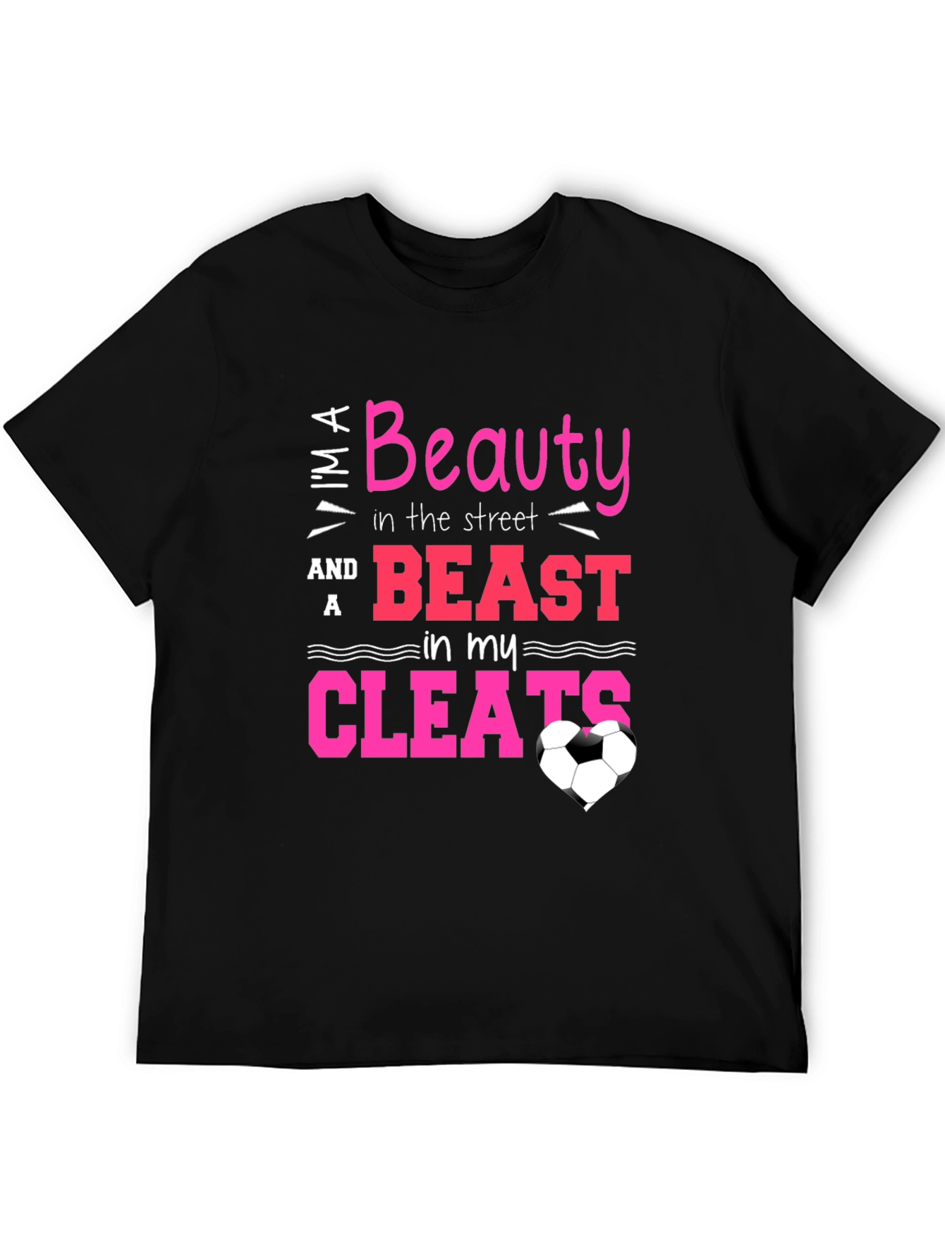 Beauty and Beast in Cleats T-Shirt