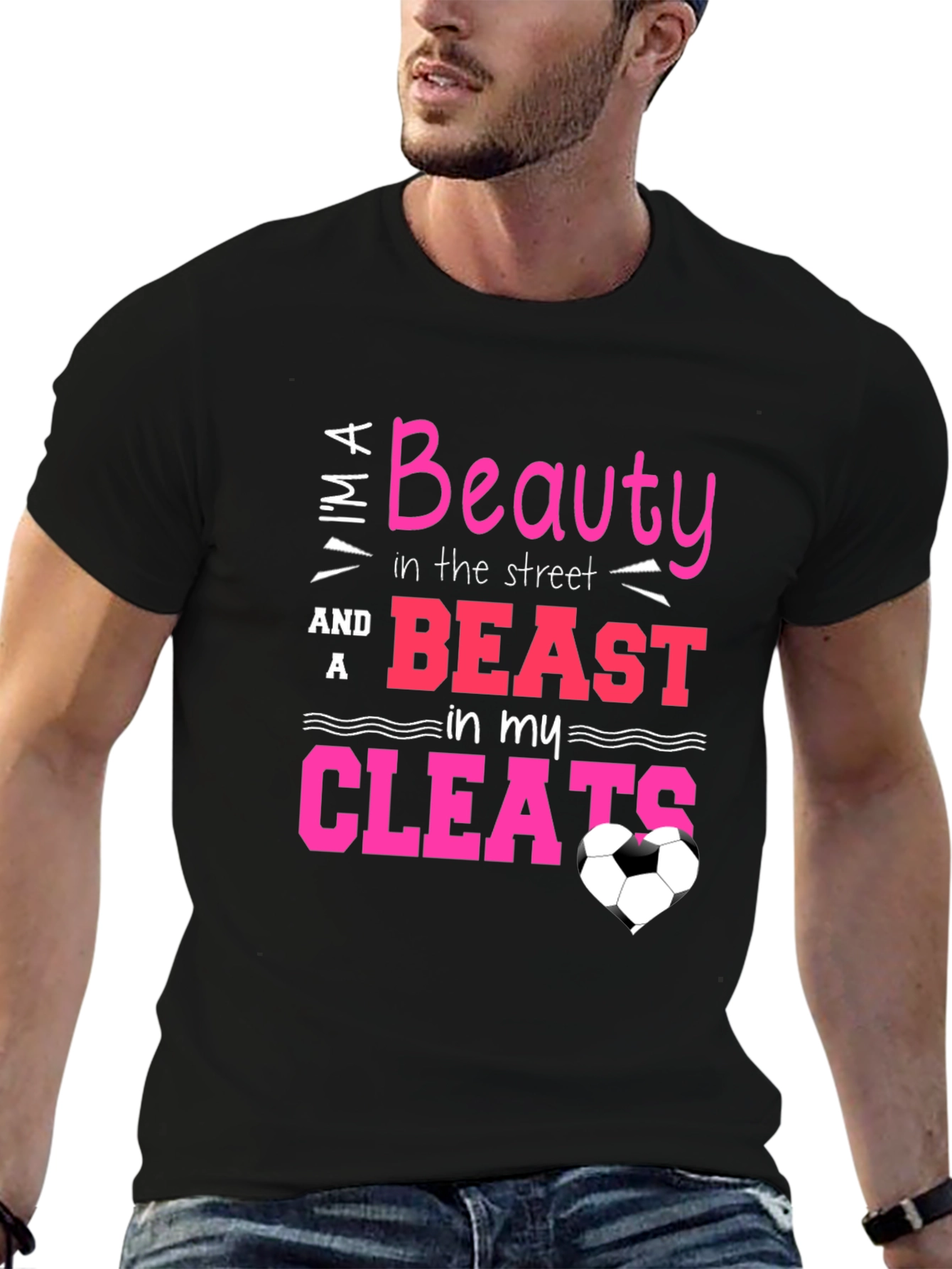 Beauty and Beast in Cleats T-Shirt